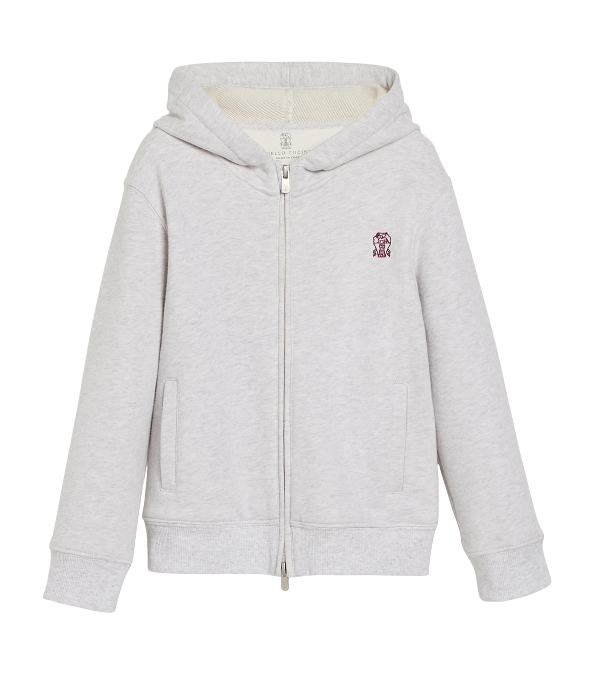 Brunello Cucinelli Kids Cotton French Terry Hoodie (12 Years)