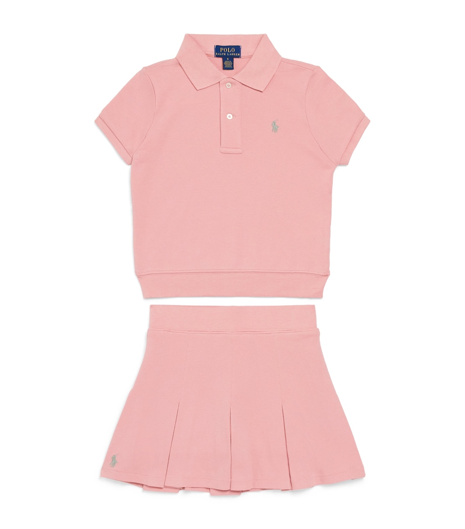 Ralph Lauren Kids Polo Shirt and Skirt Set (7-14 Years) Adirondack Rose