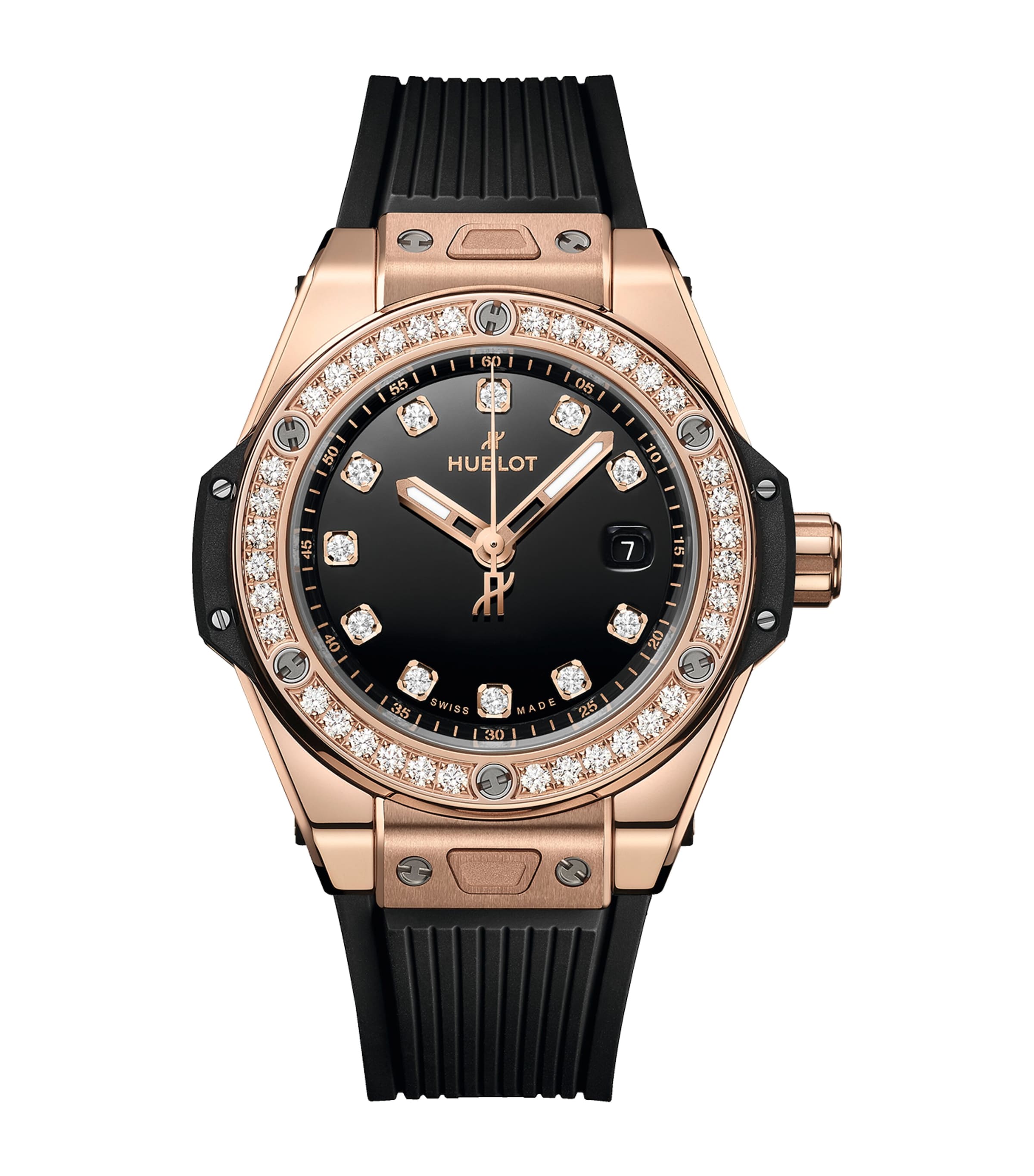 King Gold and Diamond Big Bang One Click Watch 33mm