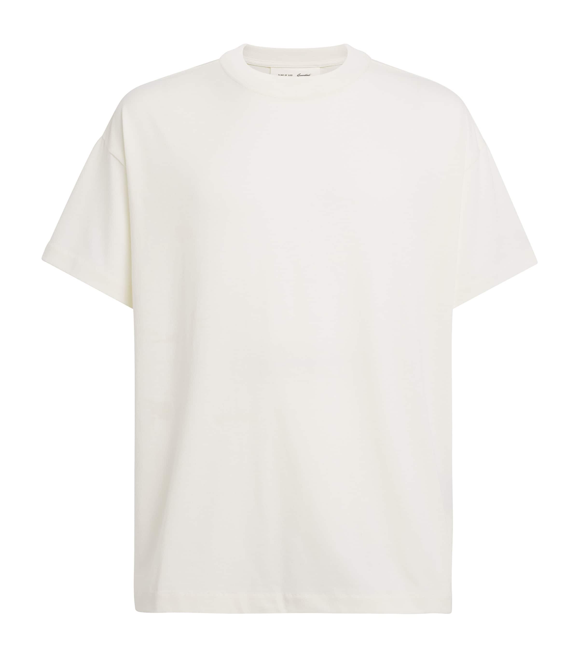 FEAR OF GOD ESSENTIALS Mens Signature T-Shirt Ivory