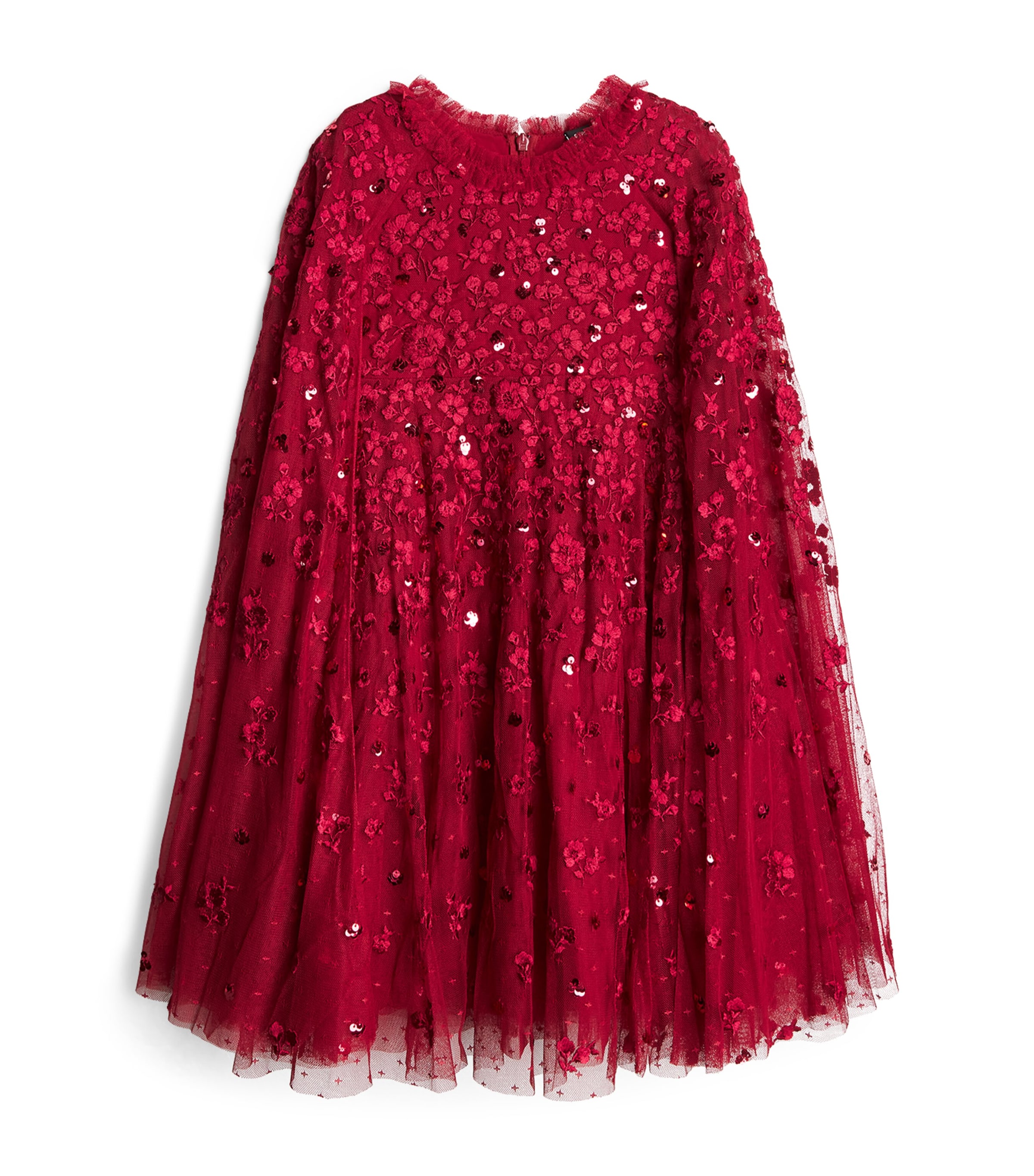 Embellished Dahlia Cape Dress (4-12 Years)