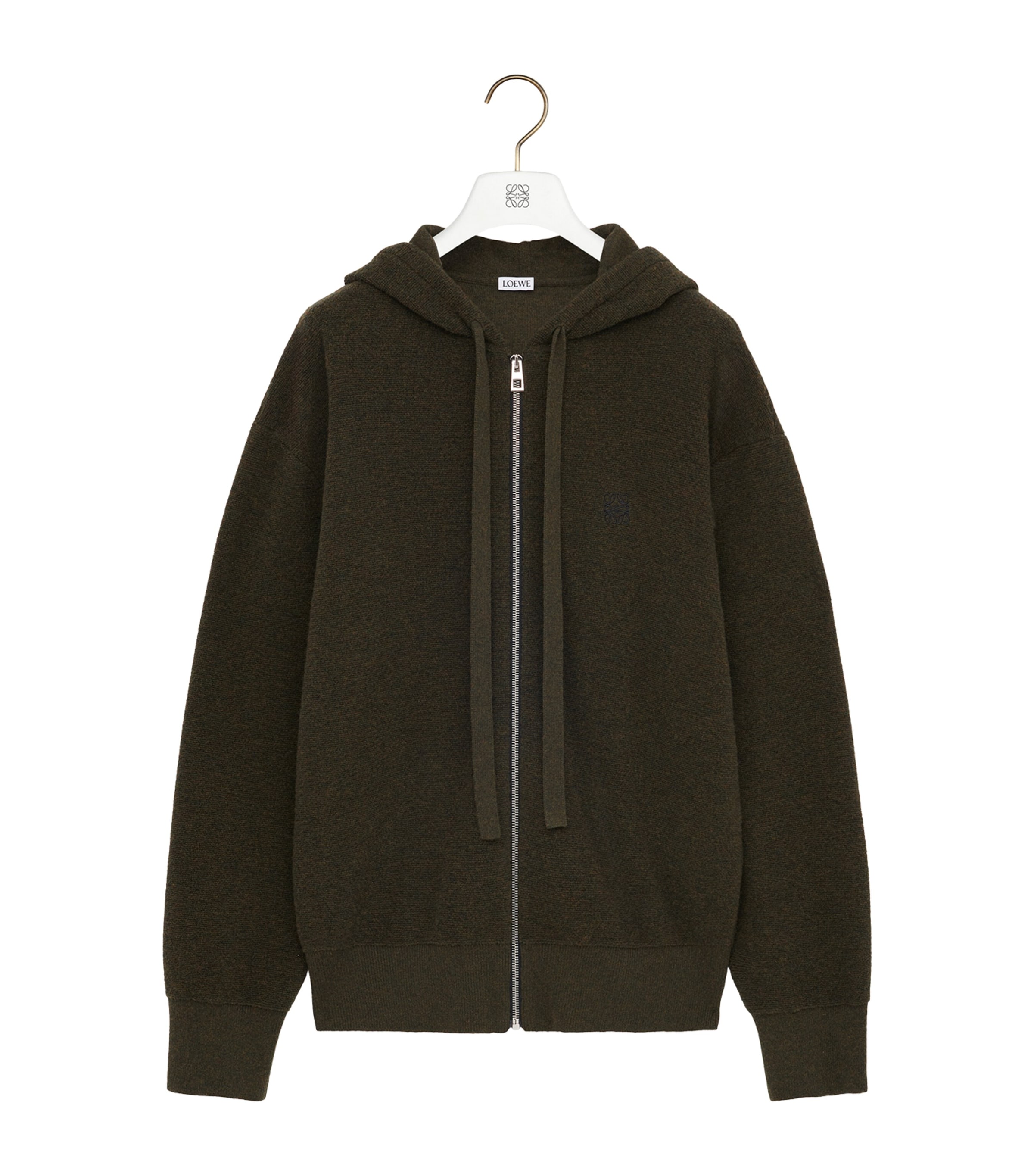 Wool-Blend Terry Anagram Hoodie