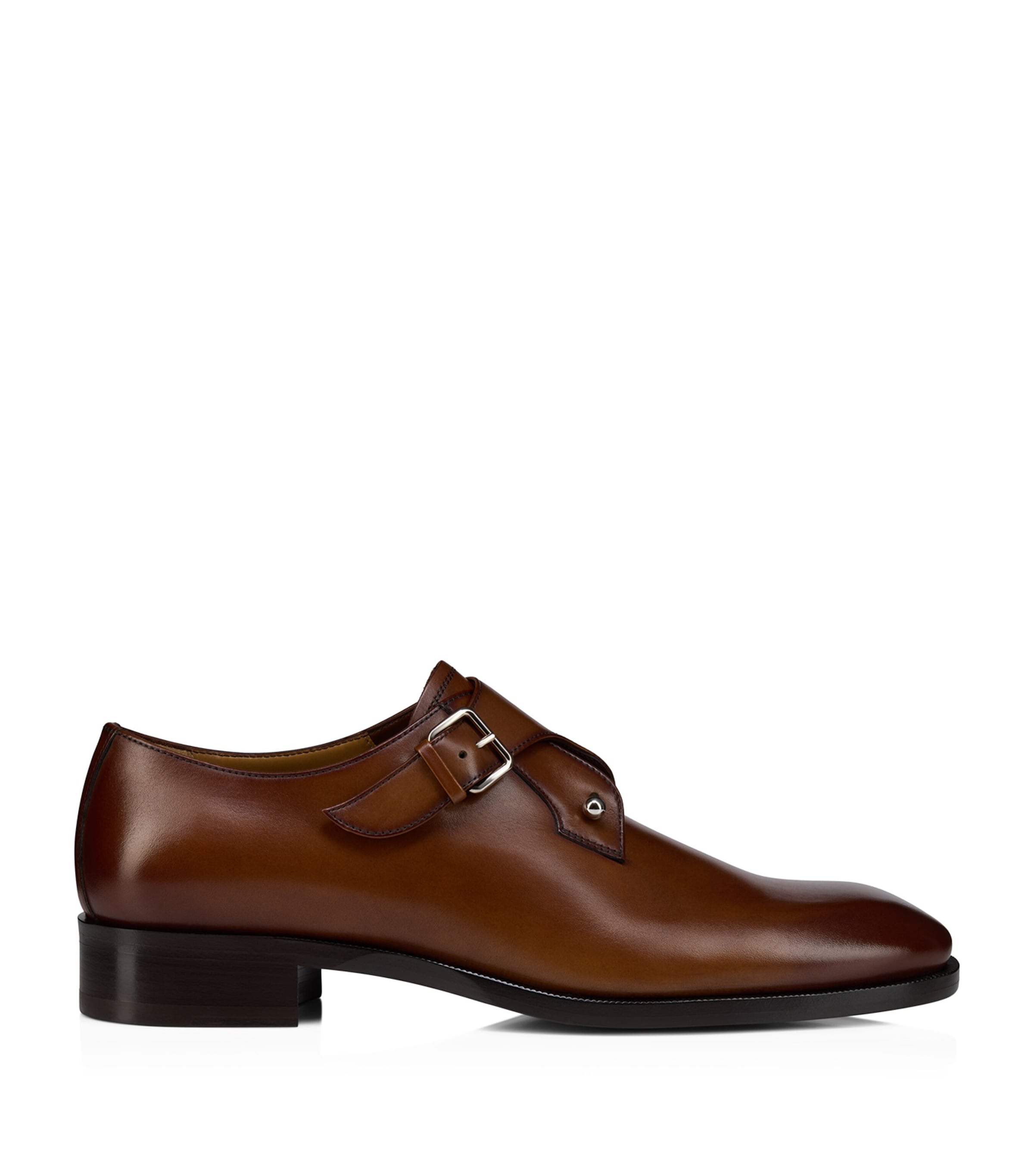 Christian Louboutin Chambelimonk Leather Monk Shoes
