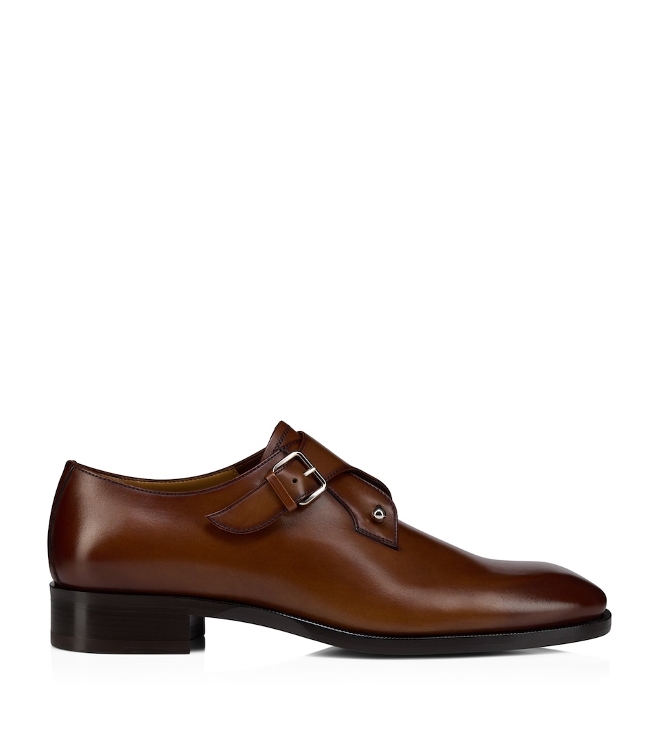 Christian Louboutin Chambelimonk Leather Monk Shoes