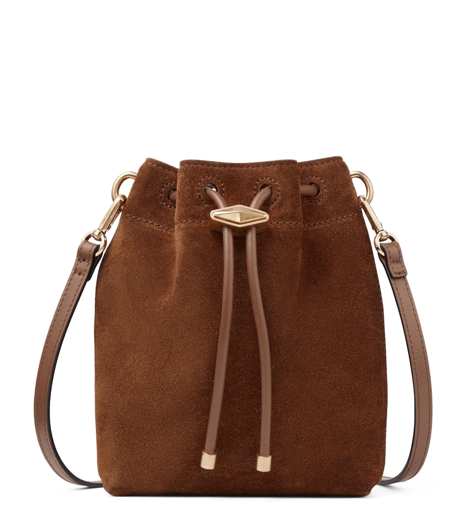 Mini Suede Cinch Bucket Bag