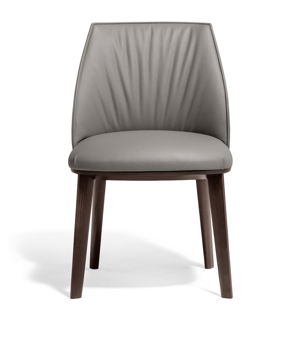 Poltrona Frau Archibald Slim Dining Chair Loop Bs Col.greggio