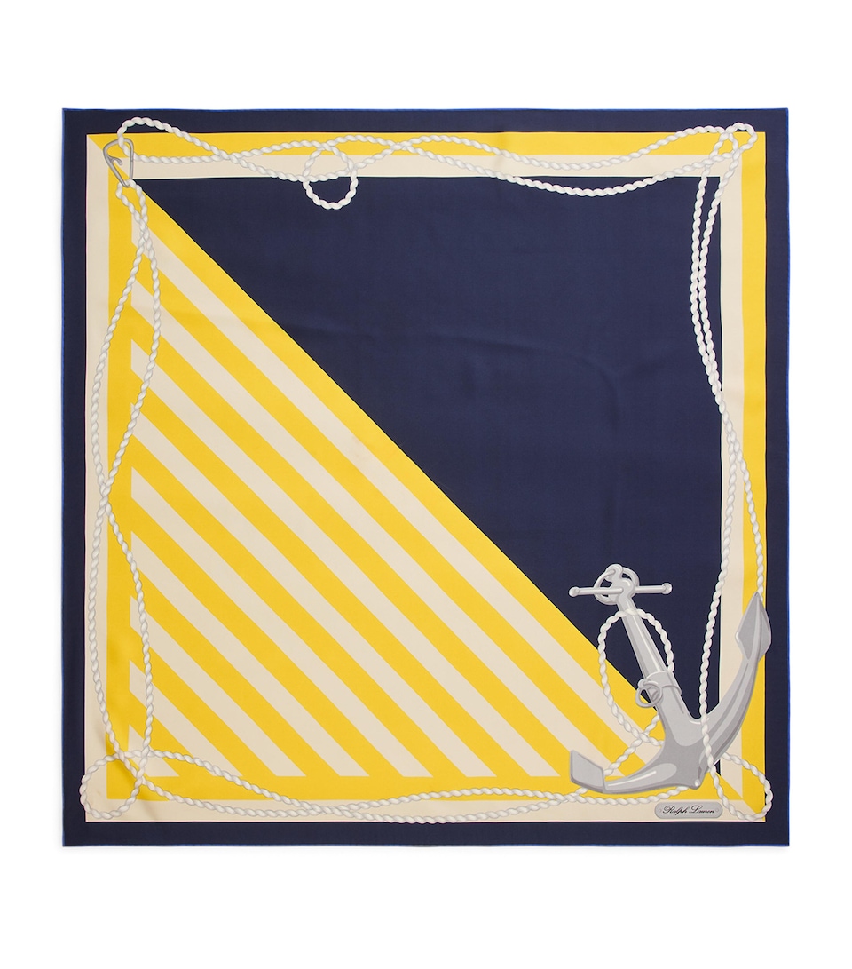 Mulberry Silk Anchor Scarf