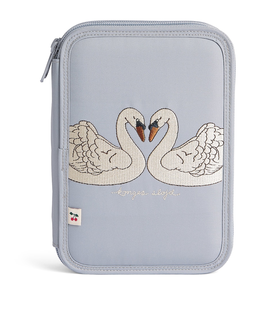 KONGES SLOJD Swan Clover Pencil Case Sleet