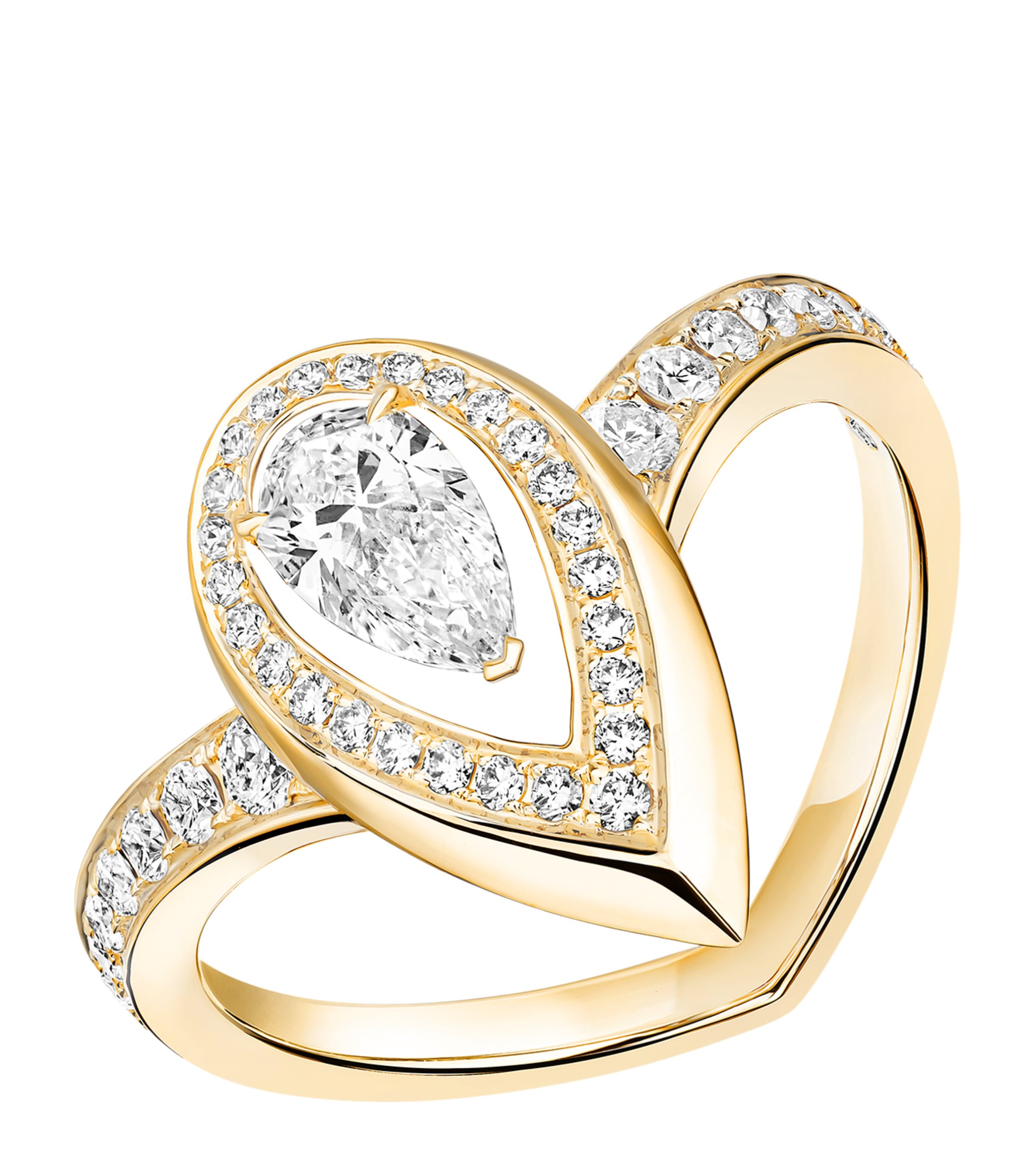 Messika Fiery Medium Yellow Gold and Diamond Ring Yellow Gold