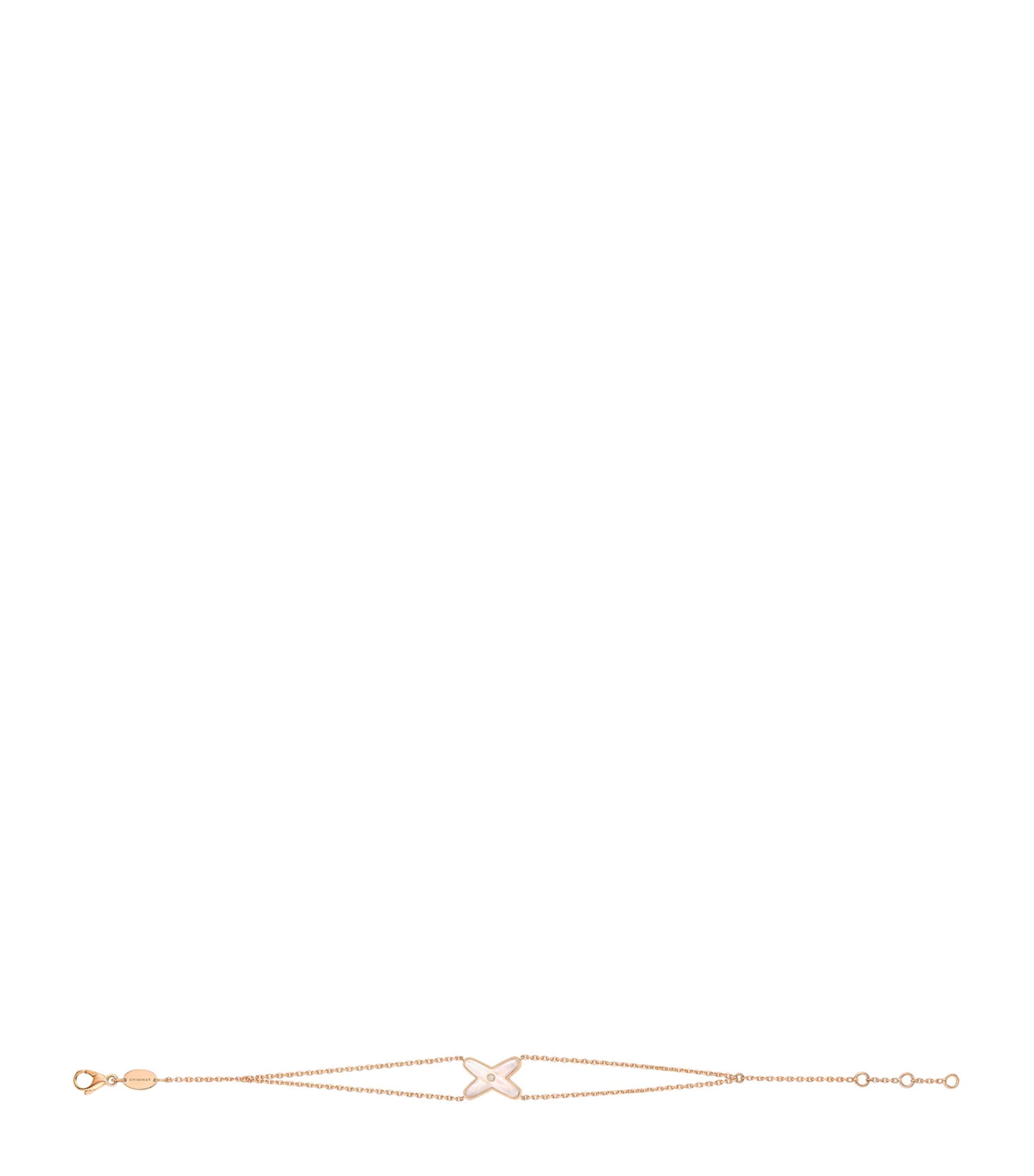 Rose Gold, Diamond and Mother-of-Pearl Jeux de Liens Bracelet