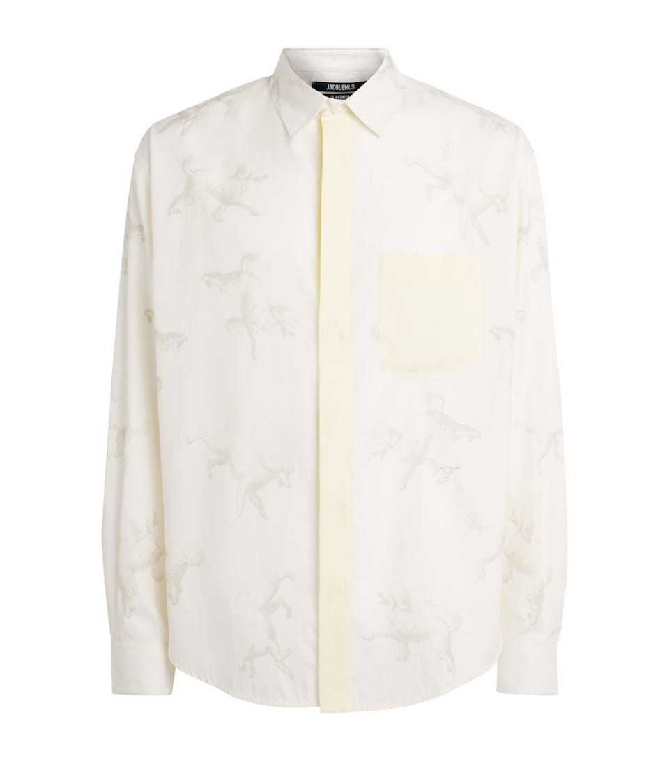 Jacquemus Mens Poodle Print Féfé Shirt Prnt Ao Pdls Off