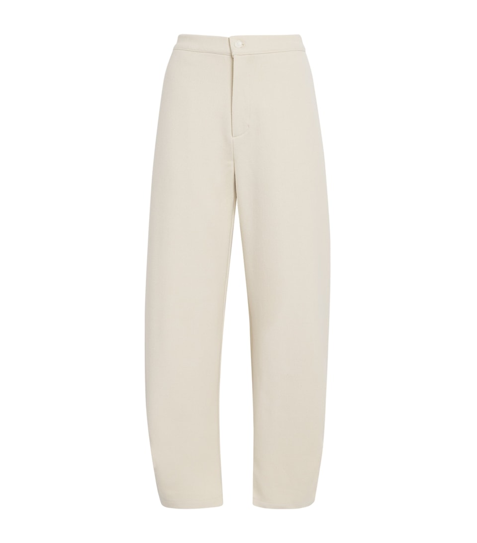 Source Unknown Womens Twill Balloon Wide-Leg Trousers Iv