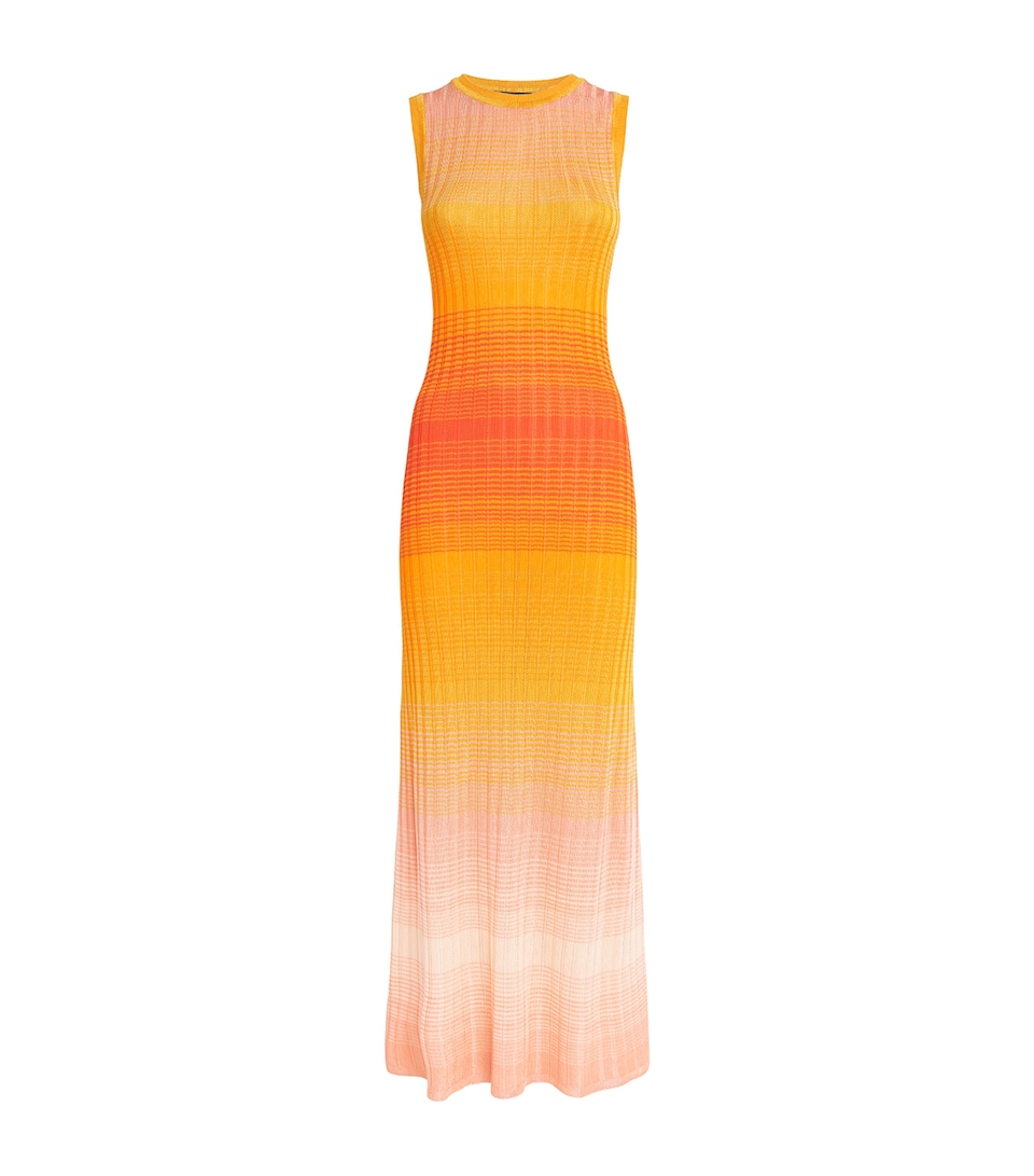 Tie-Dye Knitted Maxi Dress