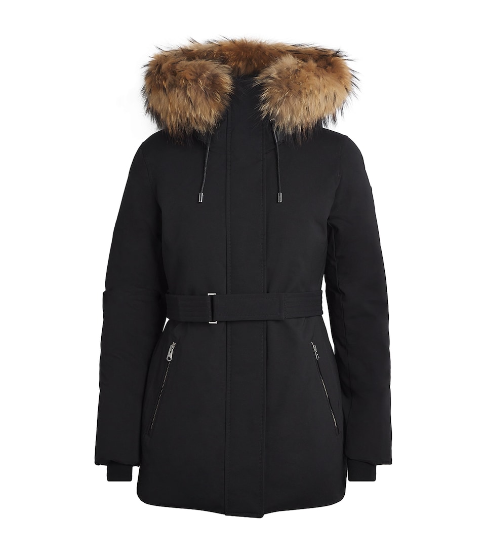 Down Racoon Fur-Trim Jeni-FZ Coat