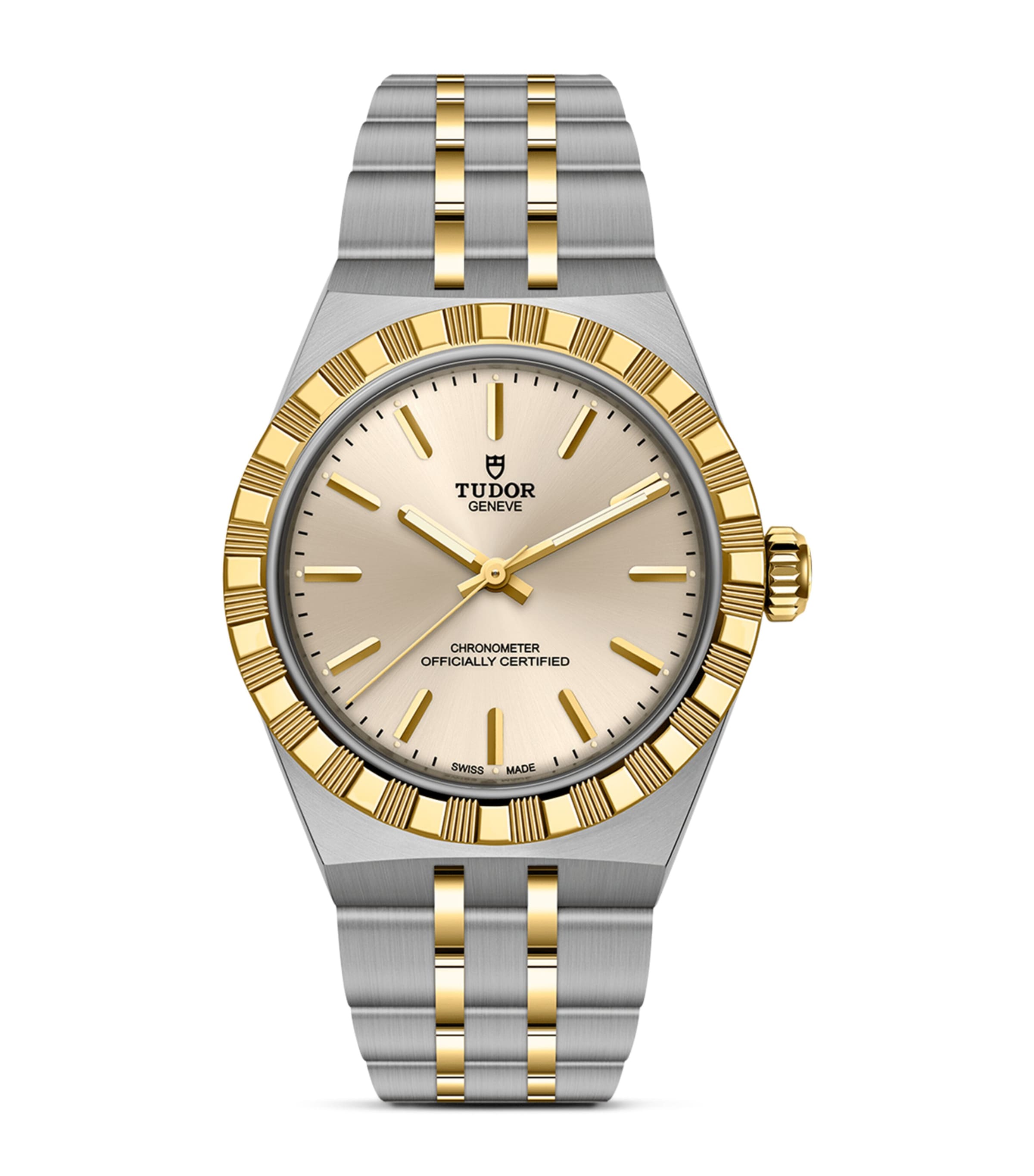 TUDOR Royal Stainless Steel and Yellow Gold Watch 30mm Ivory