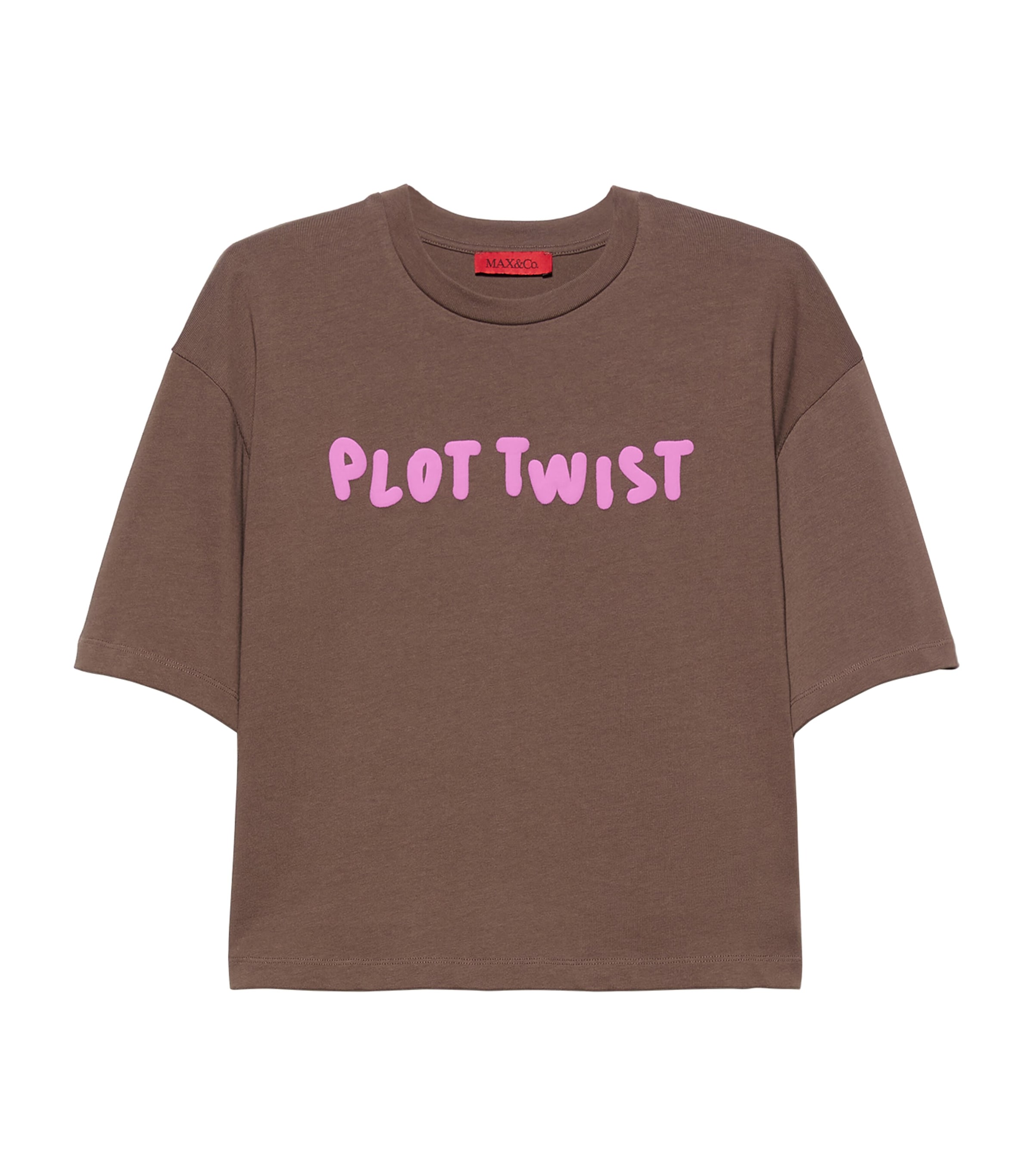 MAX&Co. Womens x Pietro Terzini Printed T-Shirt Chocolate