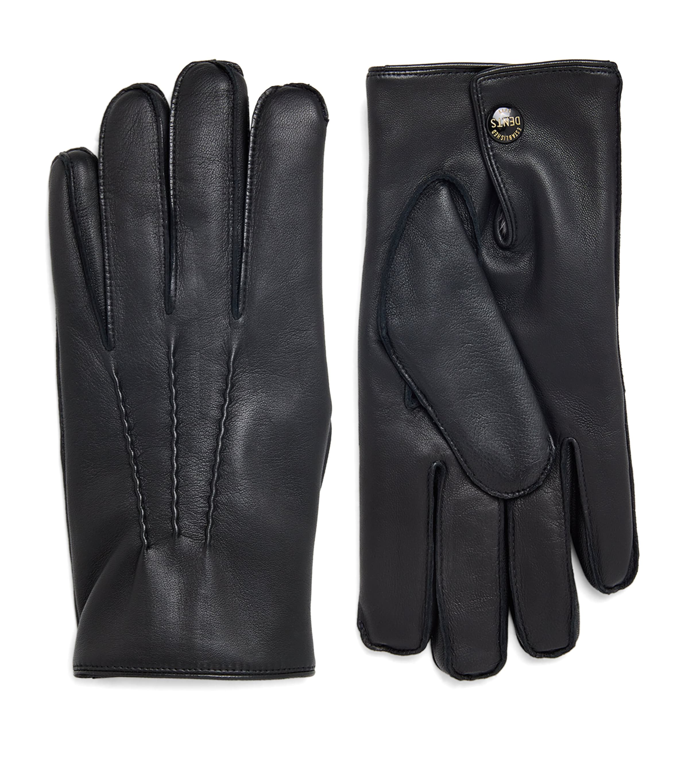 Leather Fur-Lined Lumley Gloves