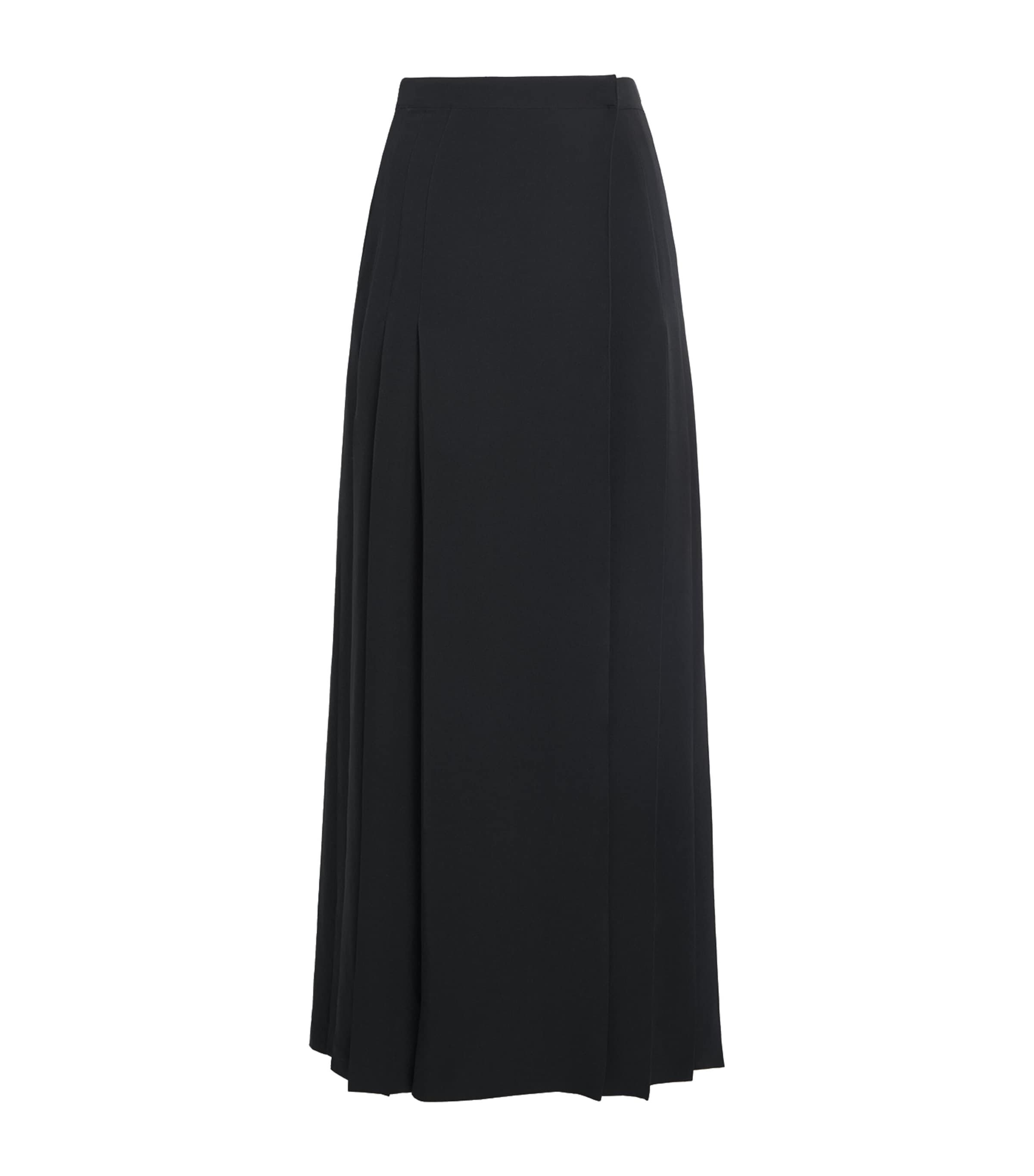 Silk Crepe Maxi Skirt