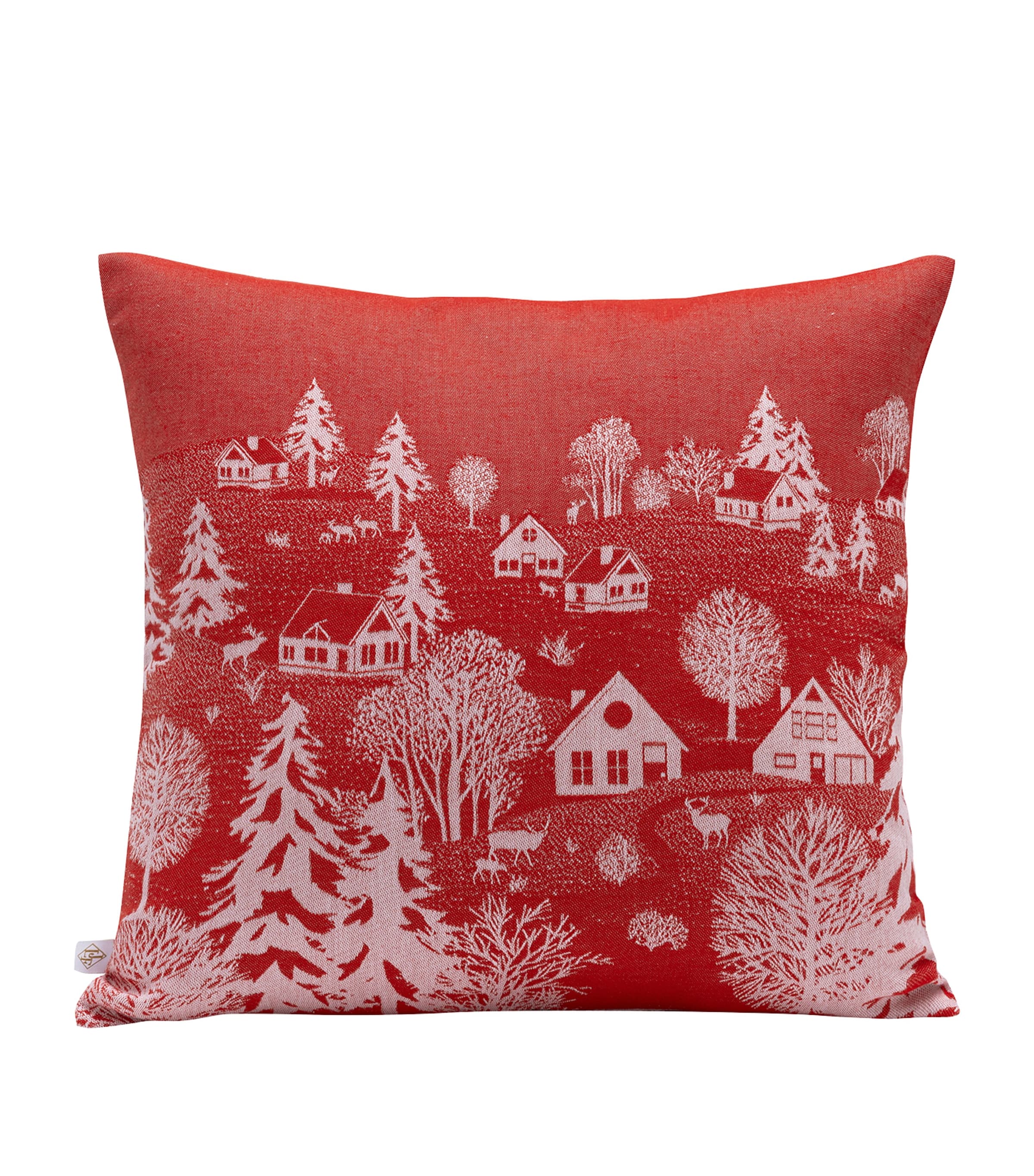 Le Jacquard Français Cotton Sous Les Étoiles Cushion (40cm x 40cm) Red