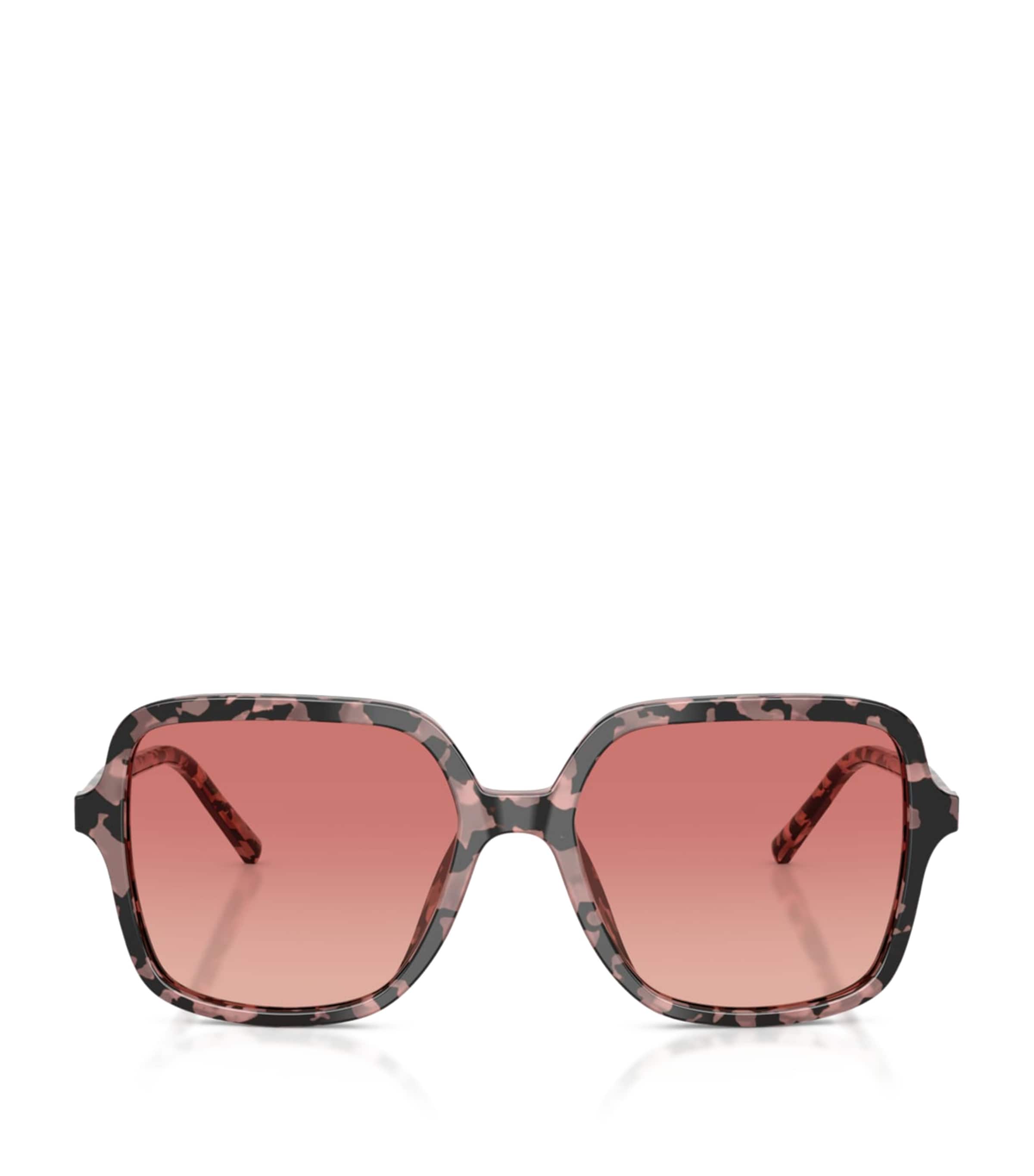 Dolce&Gabbana Camouflage Print Square Sunglasses Brown