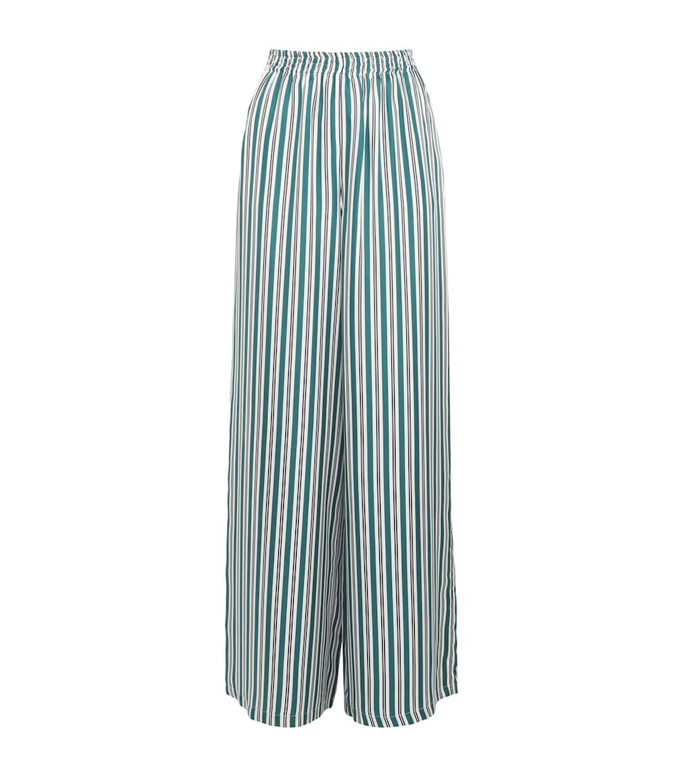 Silk Wide-Fit Trousers
