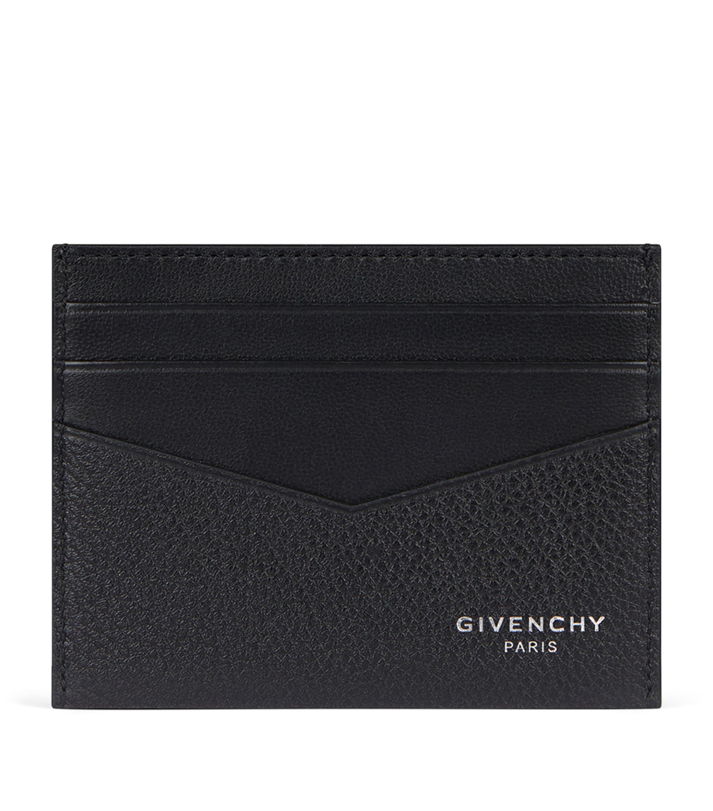 Givenchy Leather 2X3CC Card Holder Black