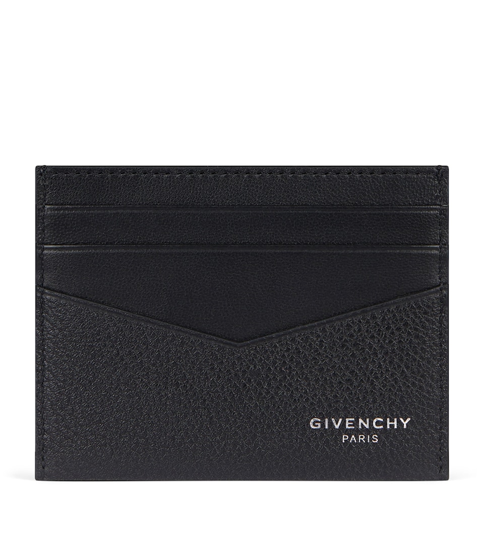 Givenchy Leather 2X3CC Card Holder Black