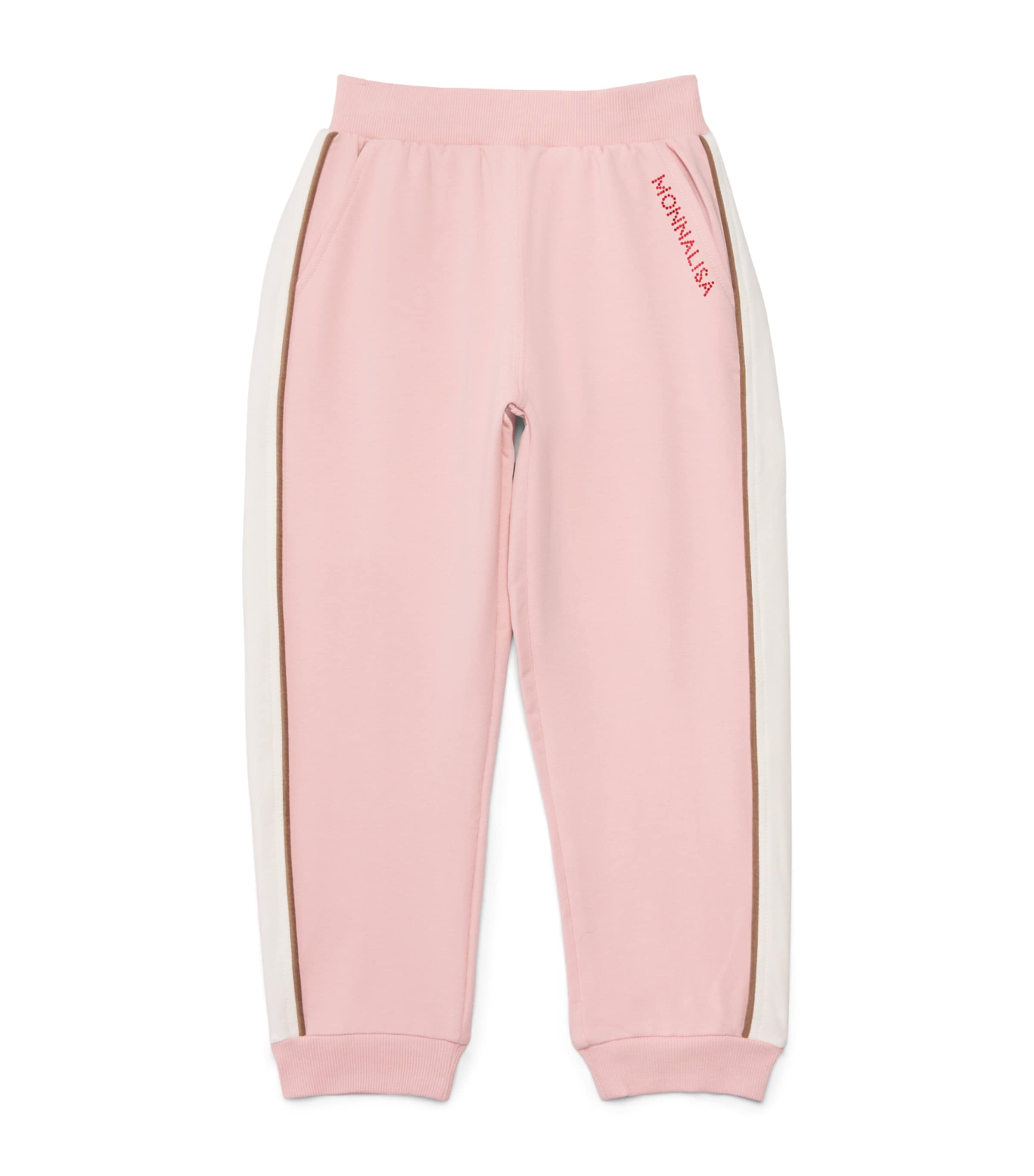Monnalisa Stretch-Cotton Embellished Sweatpants (2-10 Years) Lotus