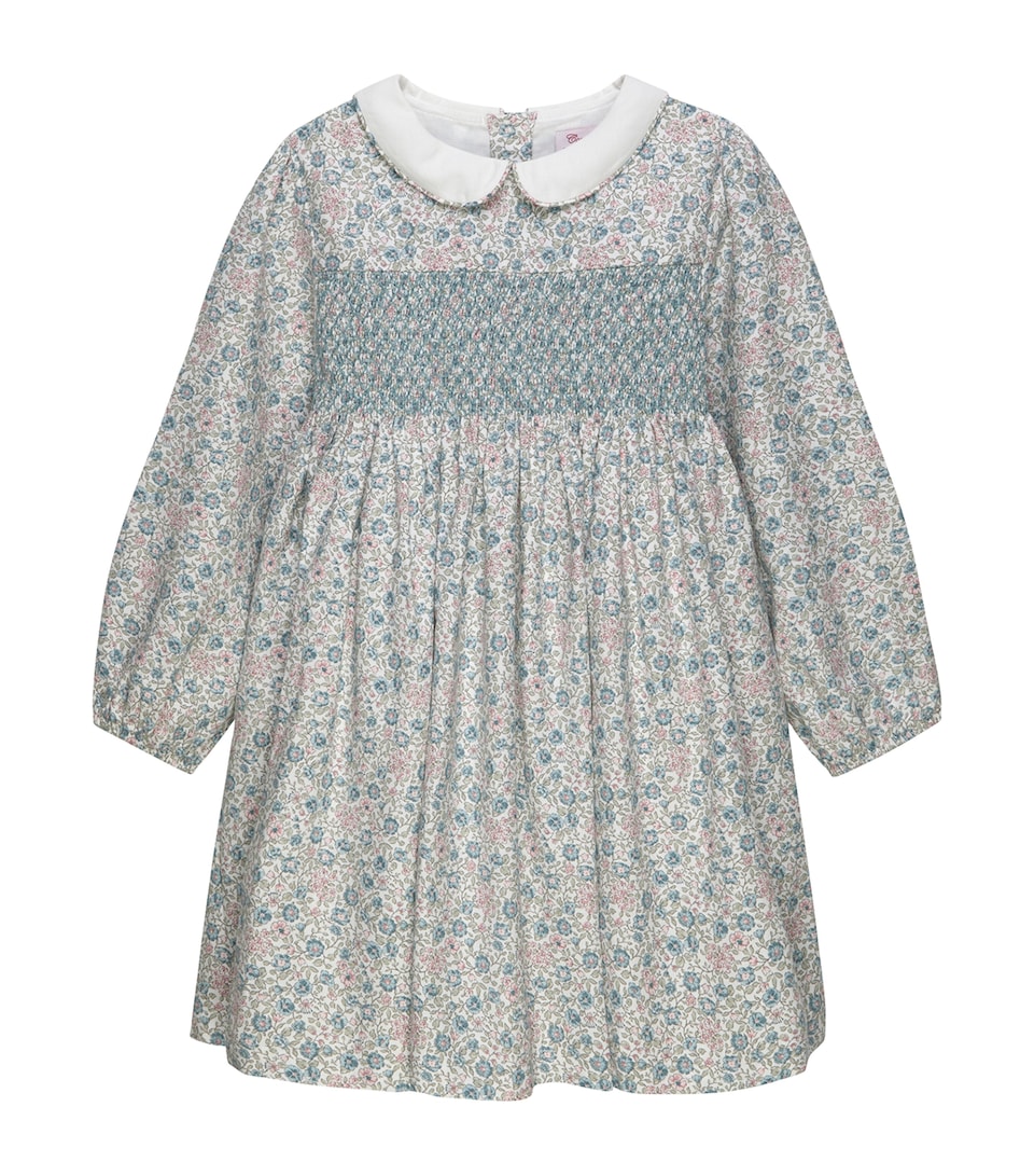 Trotters Cotton Floral Lina Dress (6-11 Years) Blue