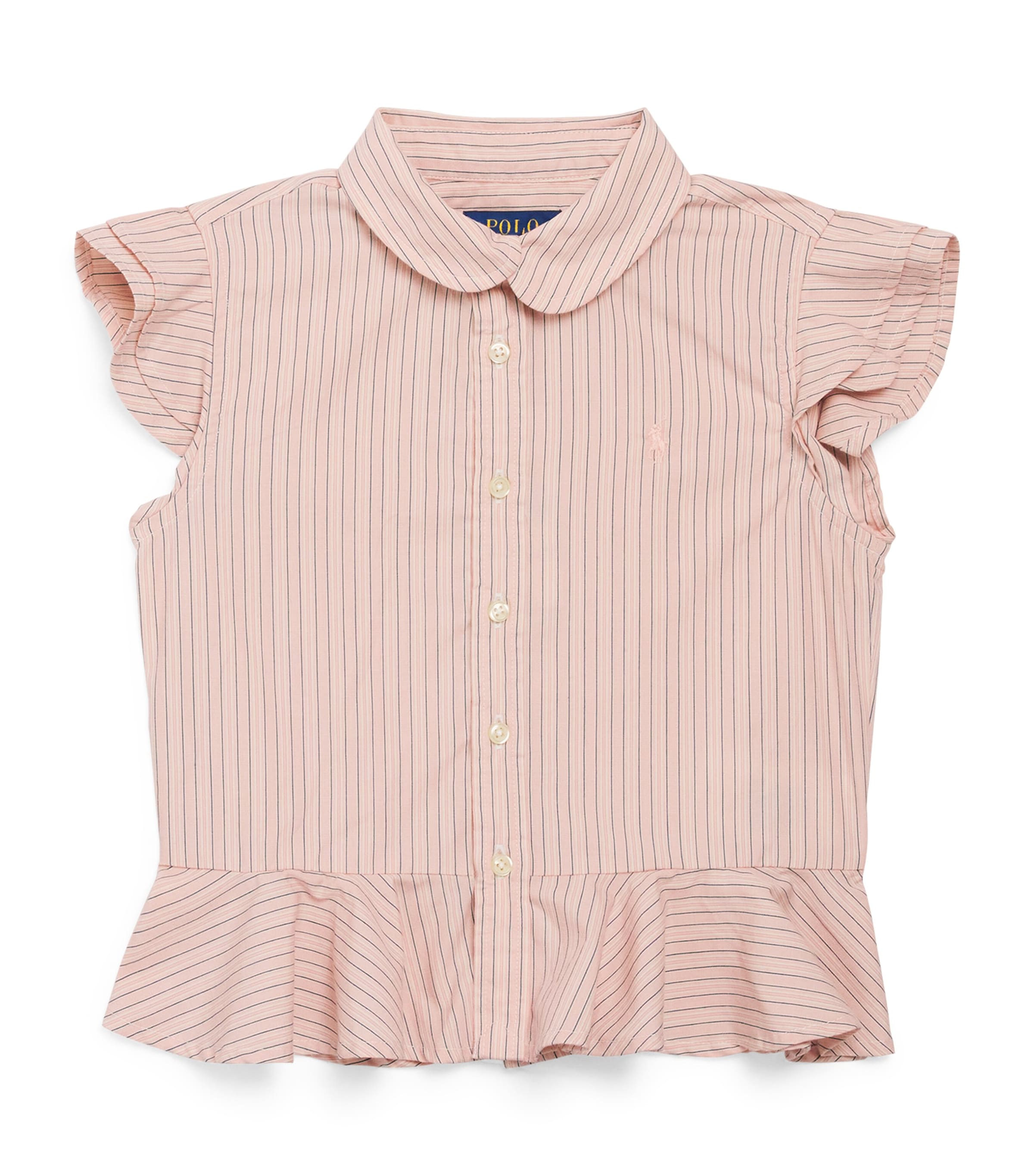 Ralph Lauren Kids Cotton Stripe Blouse (2-7 Years) Lt Pnk Navy Mlti