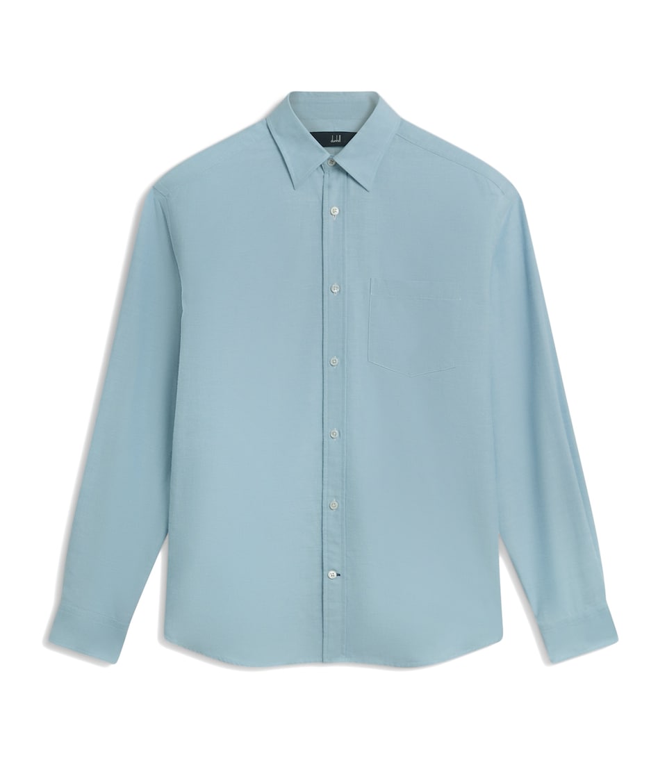 Cotton-Cashmere Oxford Shirt