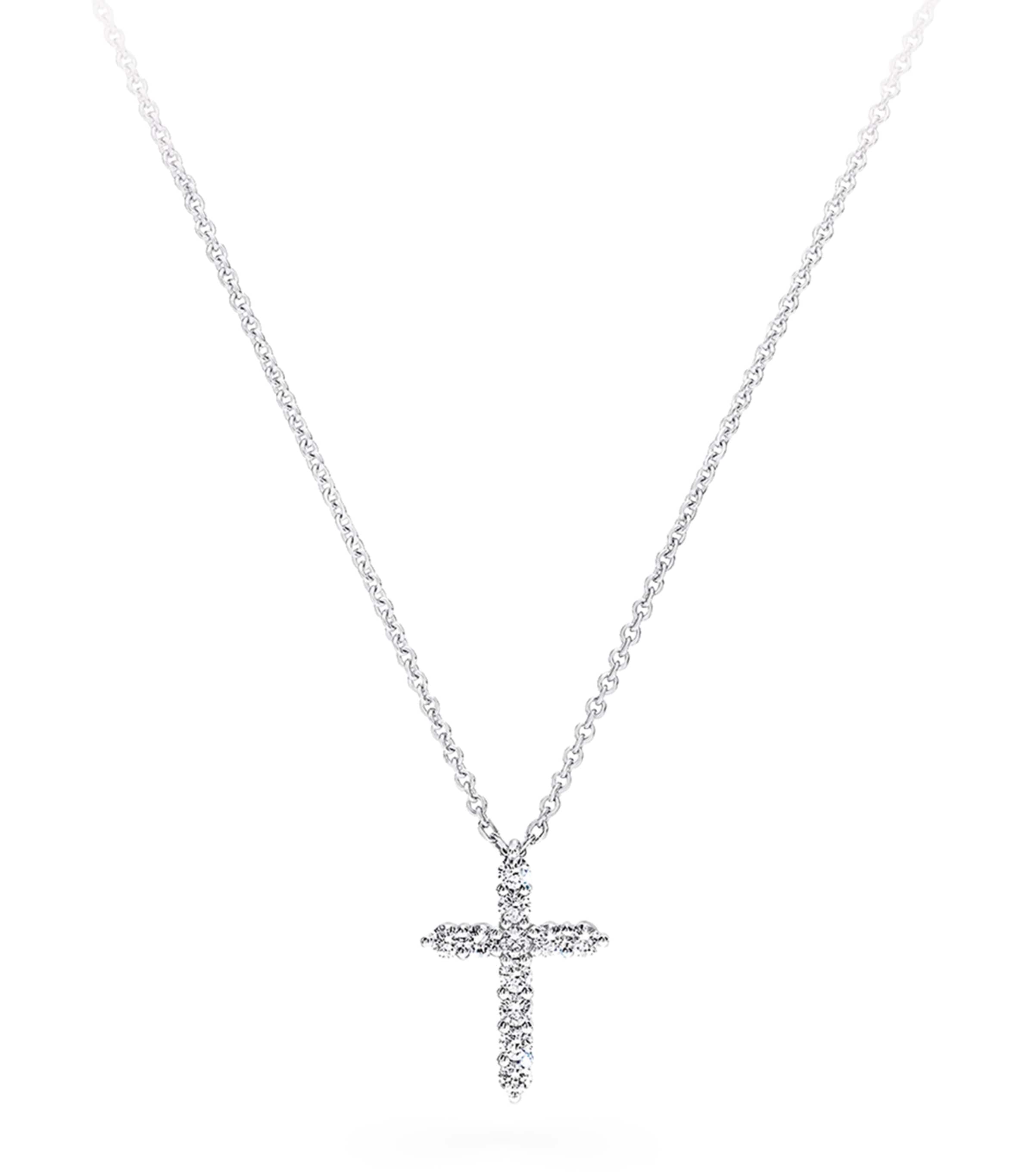 White Gold and Diamond Classic Necklace