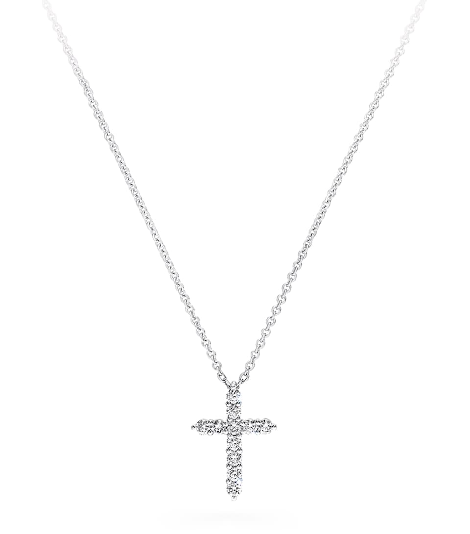 White Gold and Diamond Classic Necklace