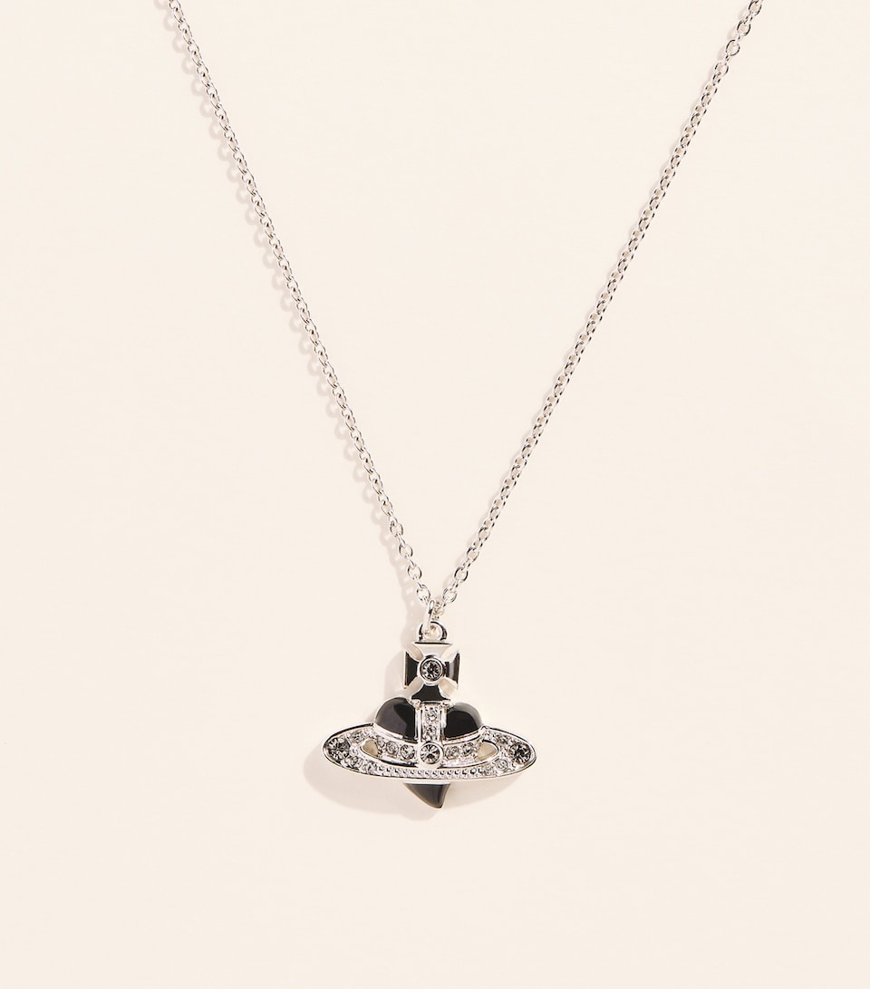 Vivienne Westwood New Diamante Heart Necklace Dmd Crst