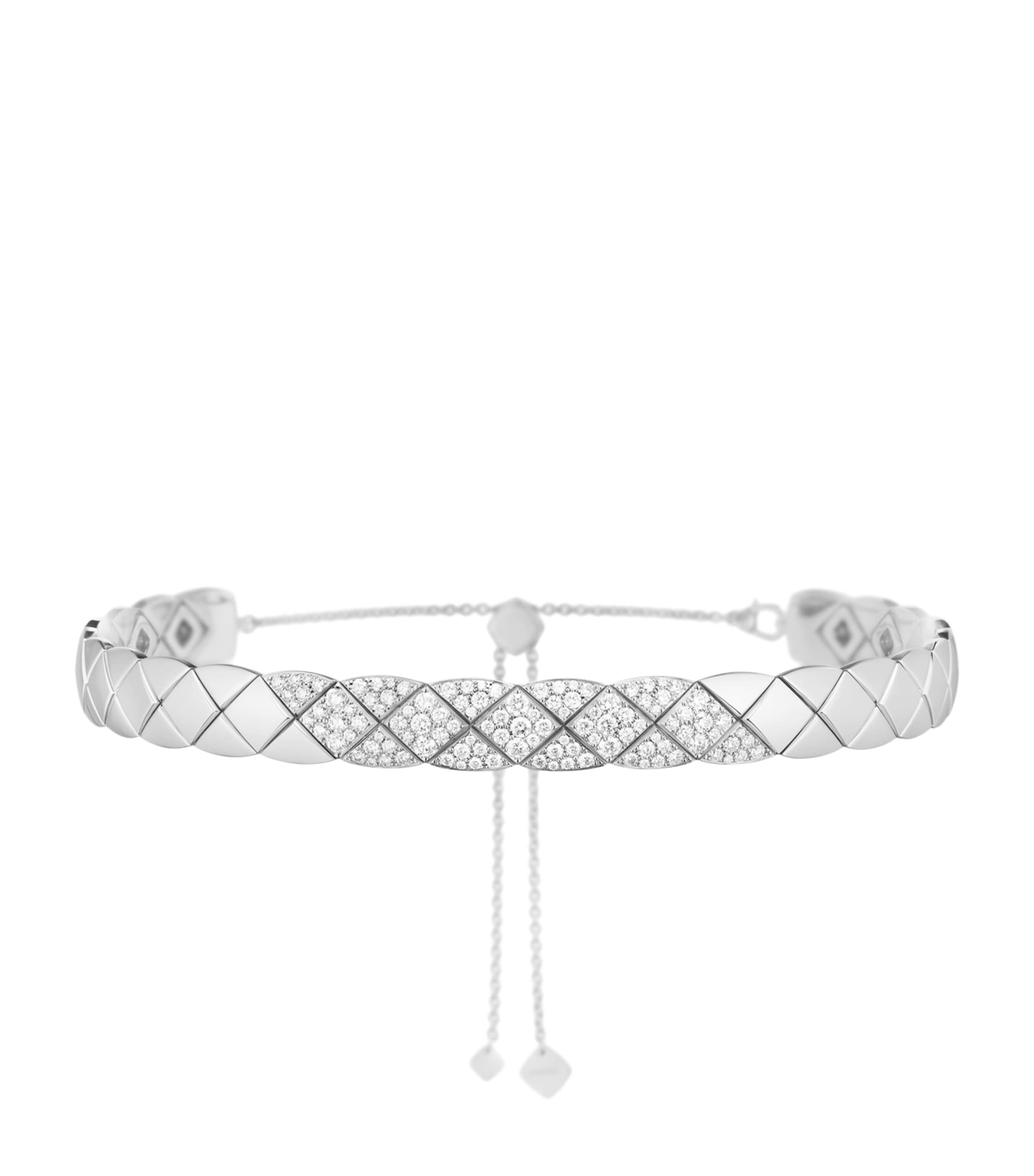 CHANEL White Gold and Diamond Coco Crush Supple Choker White Gold