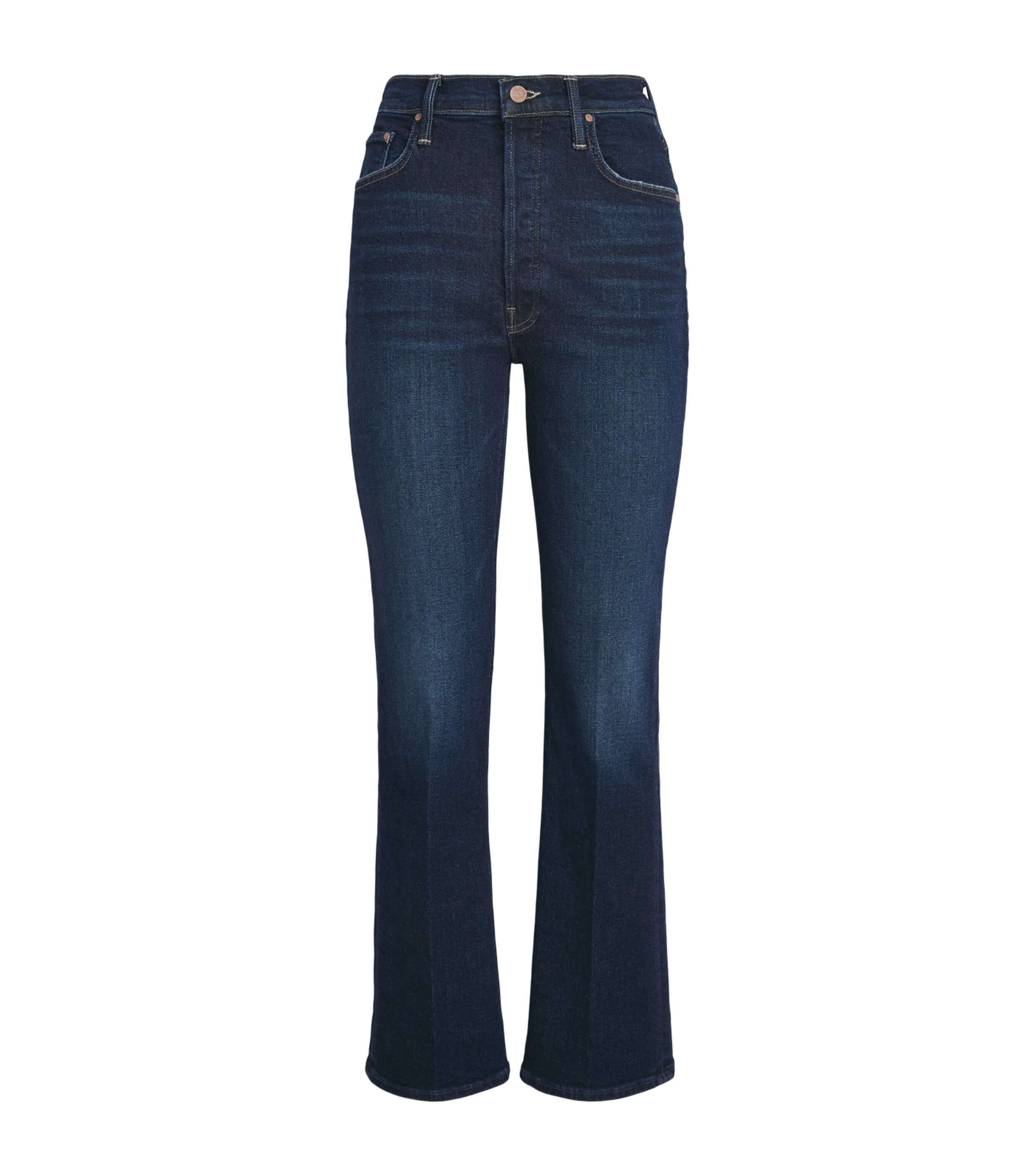 MOTHER Womens The Tripper Flood Flared Jeans Hard Stop Honey