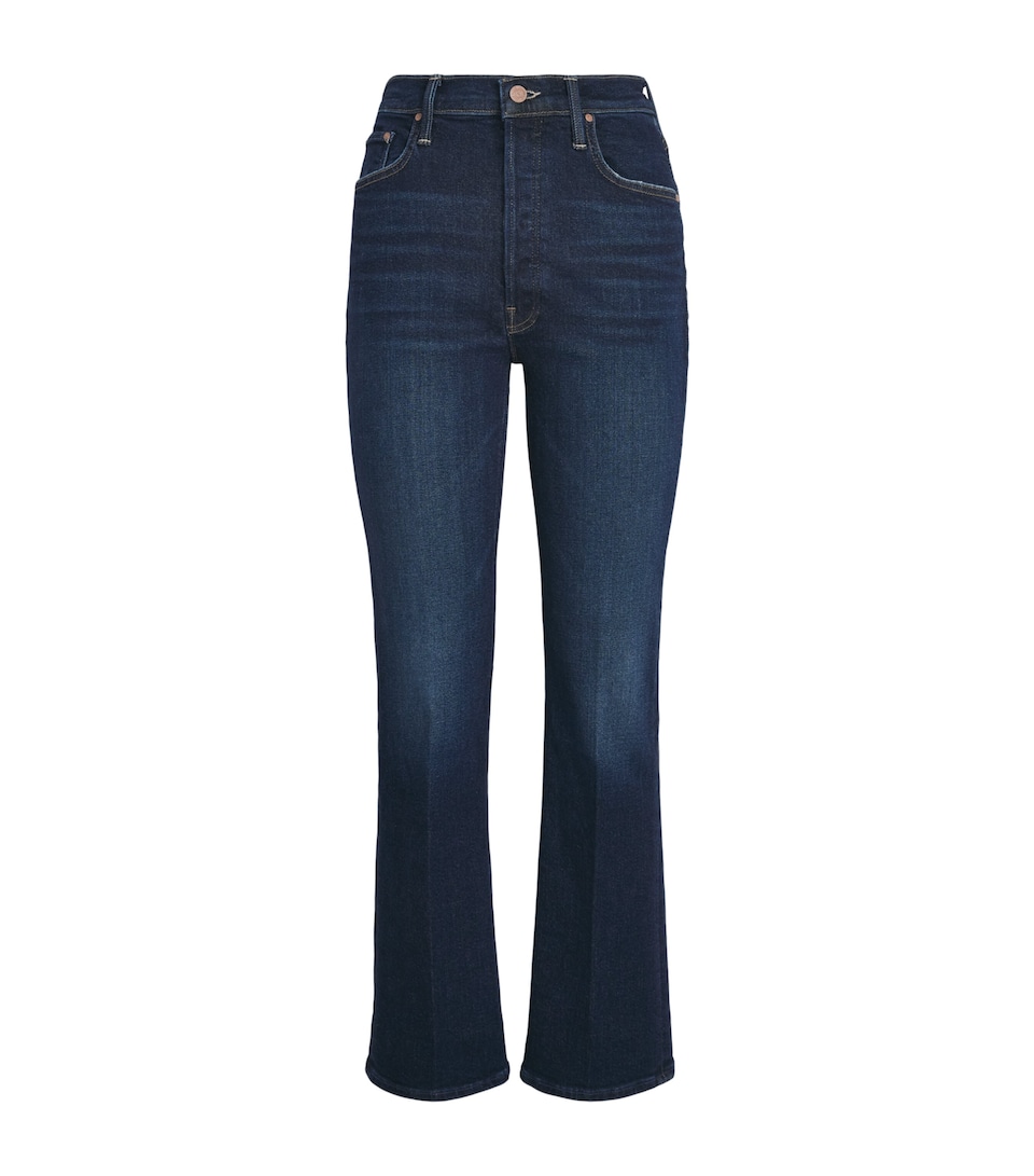 MOTHER Womens The Tripper Flood Flared Jeans Hard Stop Honey