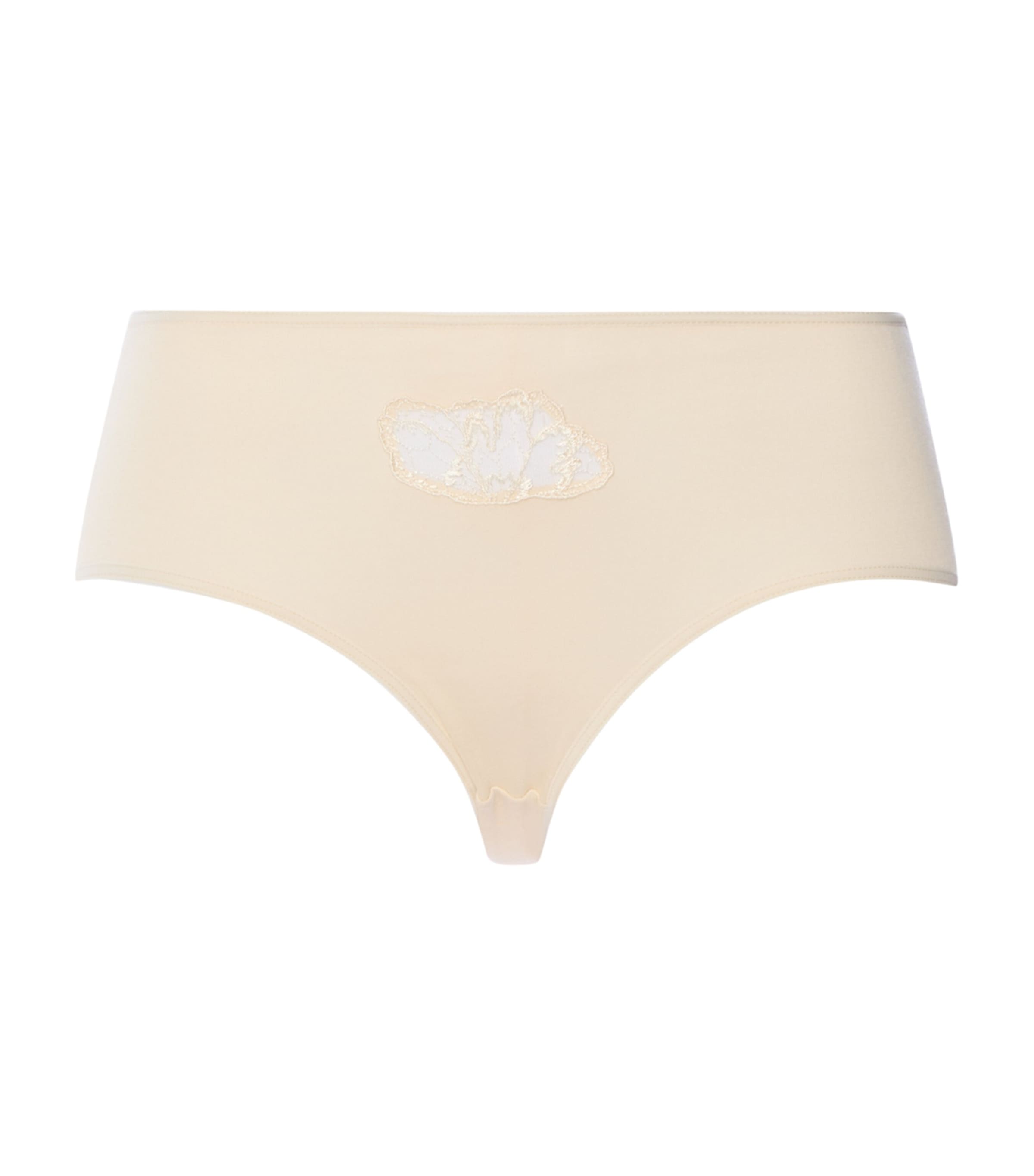 Hanro Womens Cotton Belen Midi Briefs Summer Sand