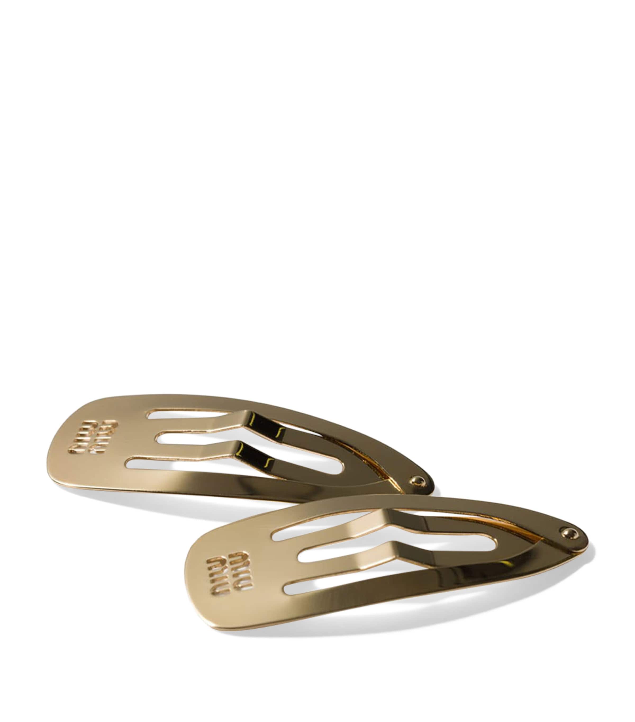 Miu Miu Metal Hair Clips (Pack of 2)