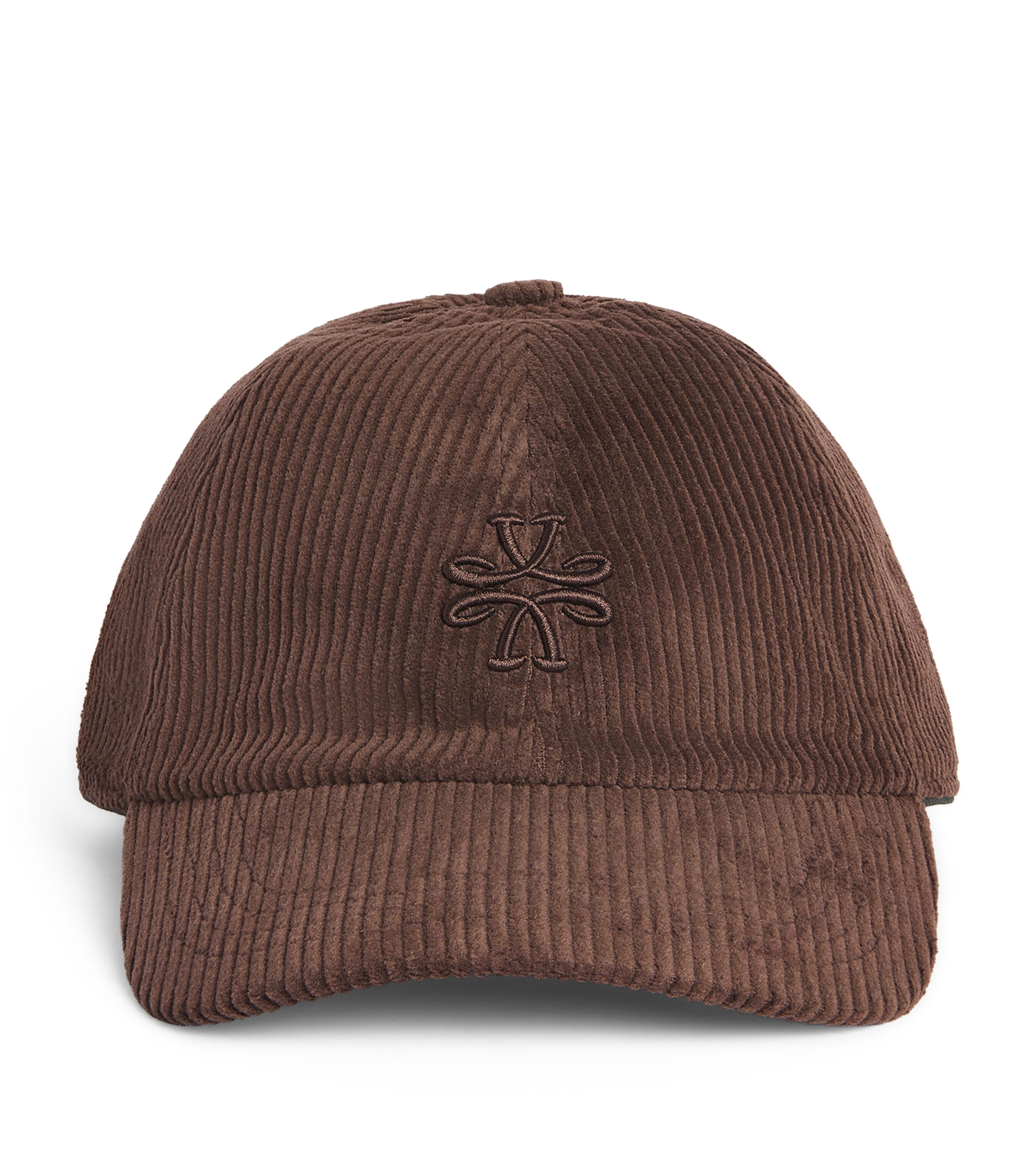 Jacob Cohën Cotton Corduroy Logo Baseball Cap Rust Brown