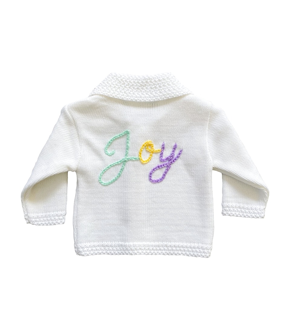 Embroidered Joy Cardigan (0-12 Months)