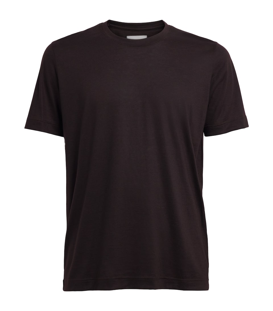 Marco Pescarolo Womens Cashmere T-Shirt Burgundy