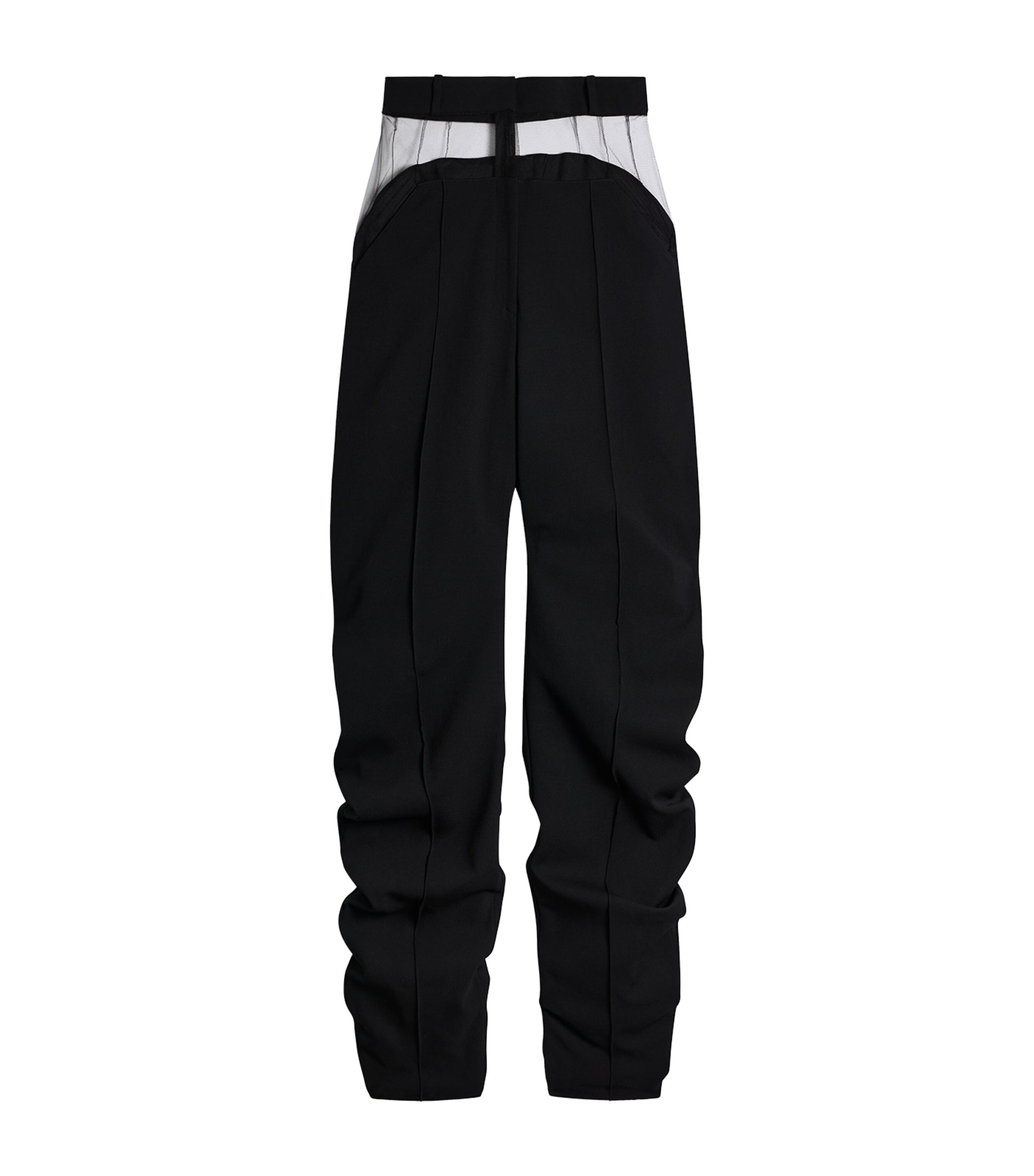 Schiaparelli Womens Demi-Lune Tapered Trousers Black