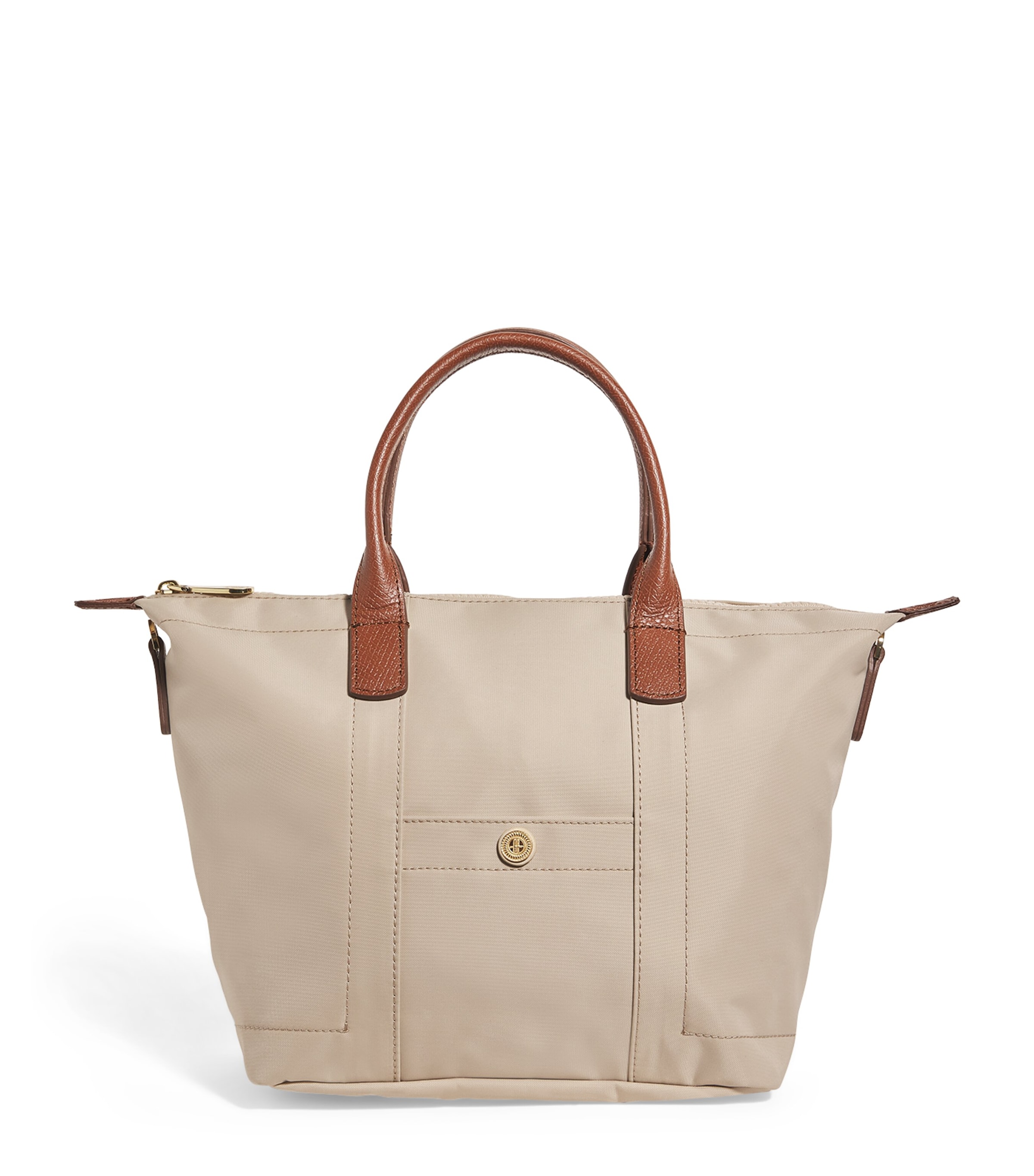 Harrods Grab Nylon Tote Bag Neutral