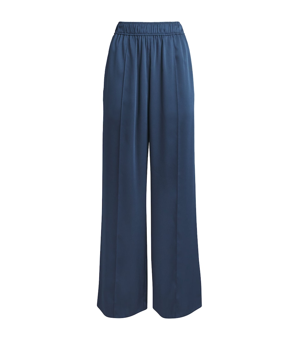 CAMILLA AND MARC Womens Cameo Wide-Leg Trousers Steel