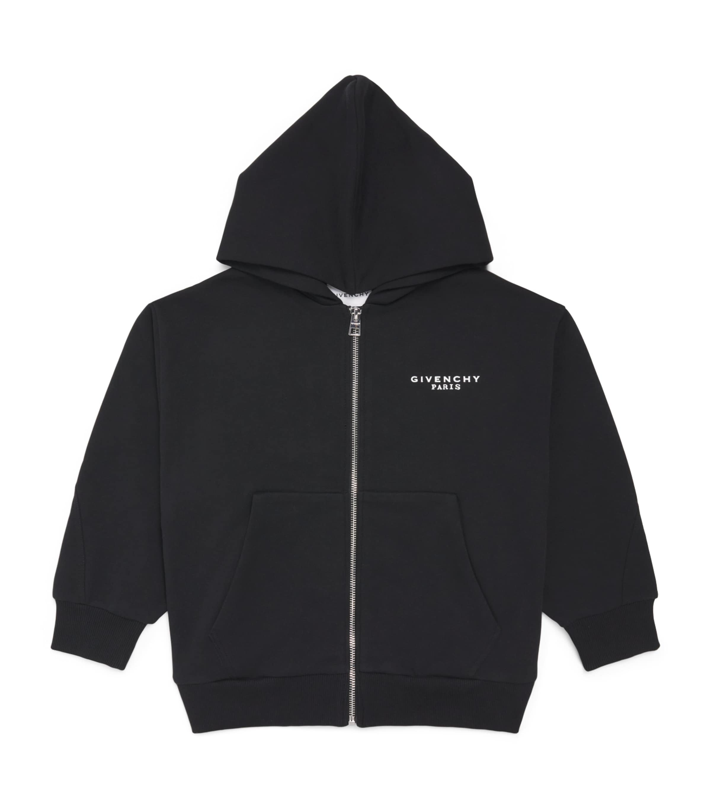 Givenchy Kids Cotton Logo Zip-Up Hoodie (4-12+ Years)