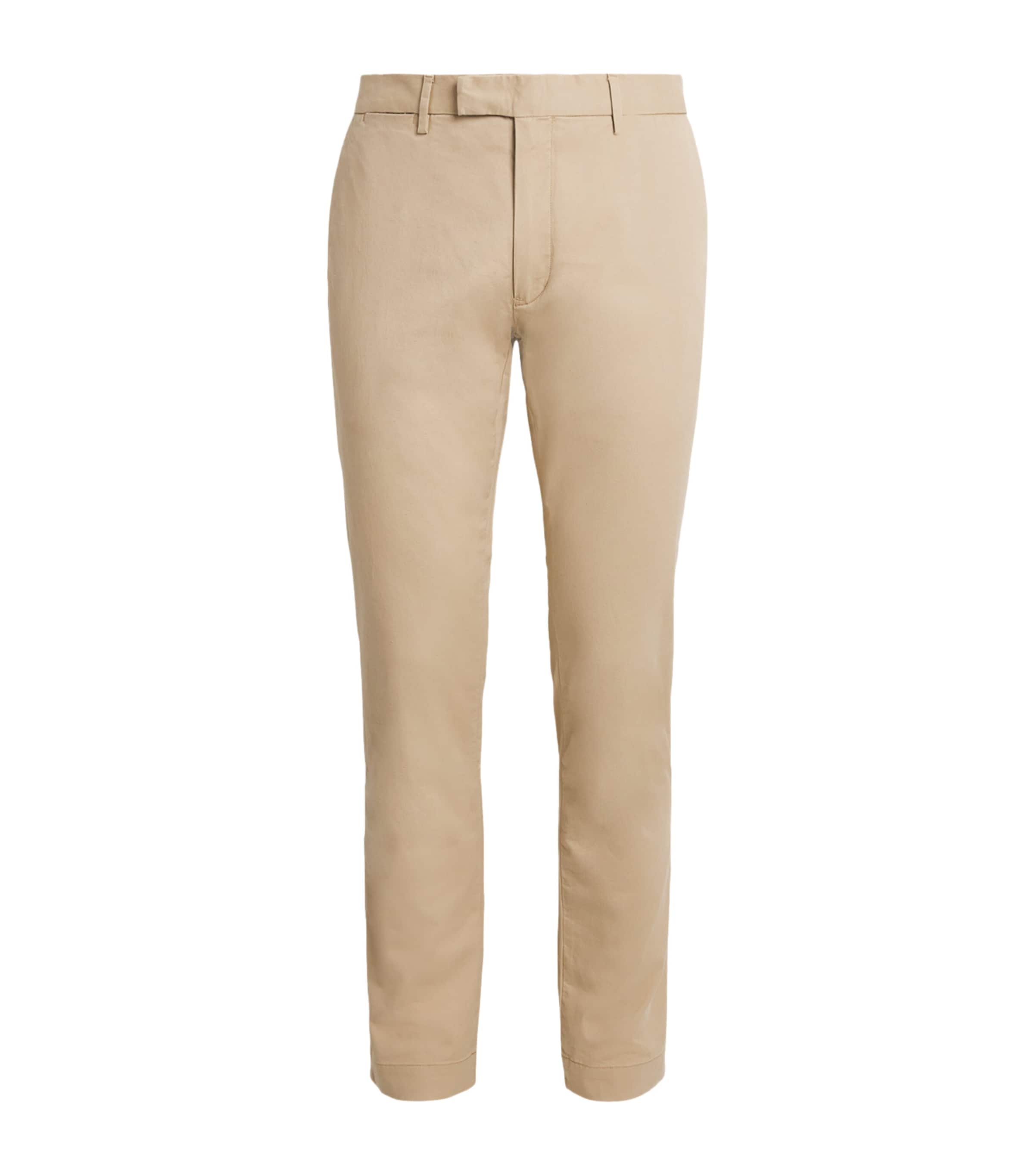 Polo Ralph Lauren Mens Stretch-Cotton Slim Chinos Classic Khaki