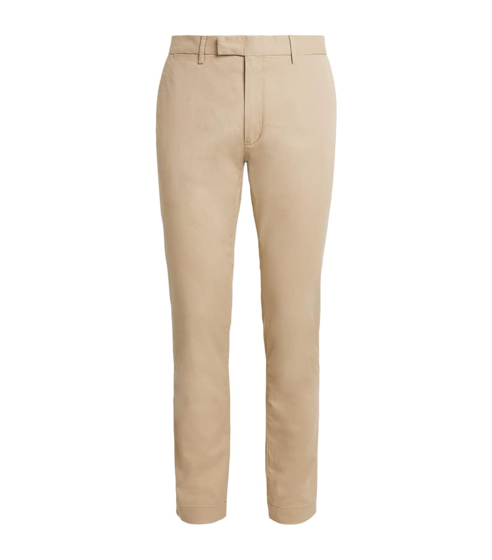 Polo Ralph Lauren Mens Stretch-Cotton Slim Chinos Classic Khaki