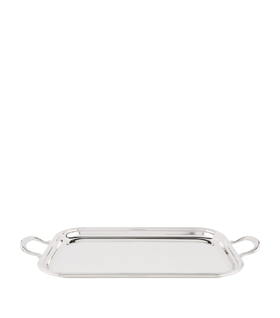 Silver Plated English Tray With Handles (39cm X 26cm)
