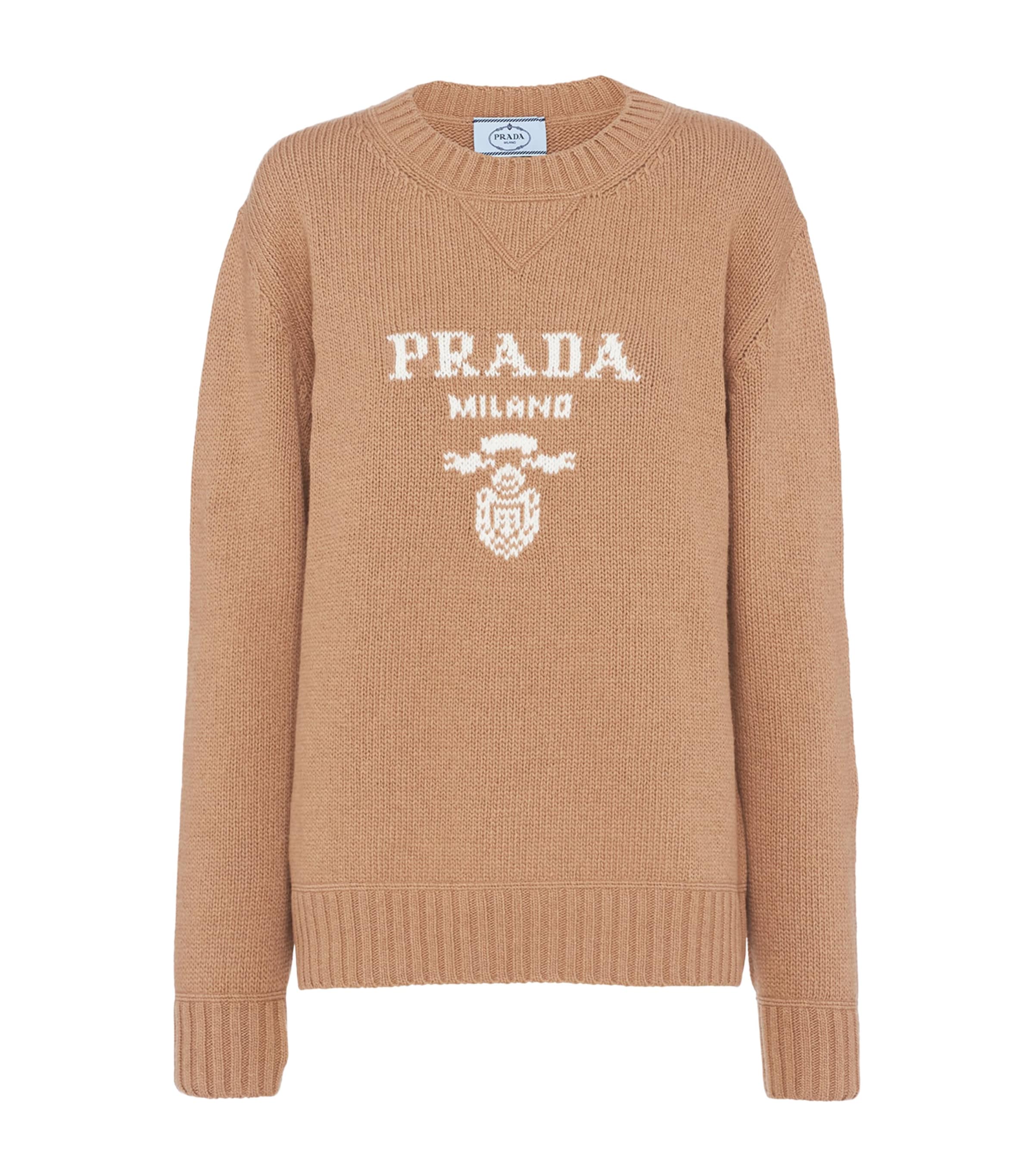Wool-Cashmere Logo Sweater